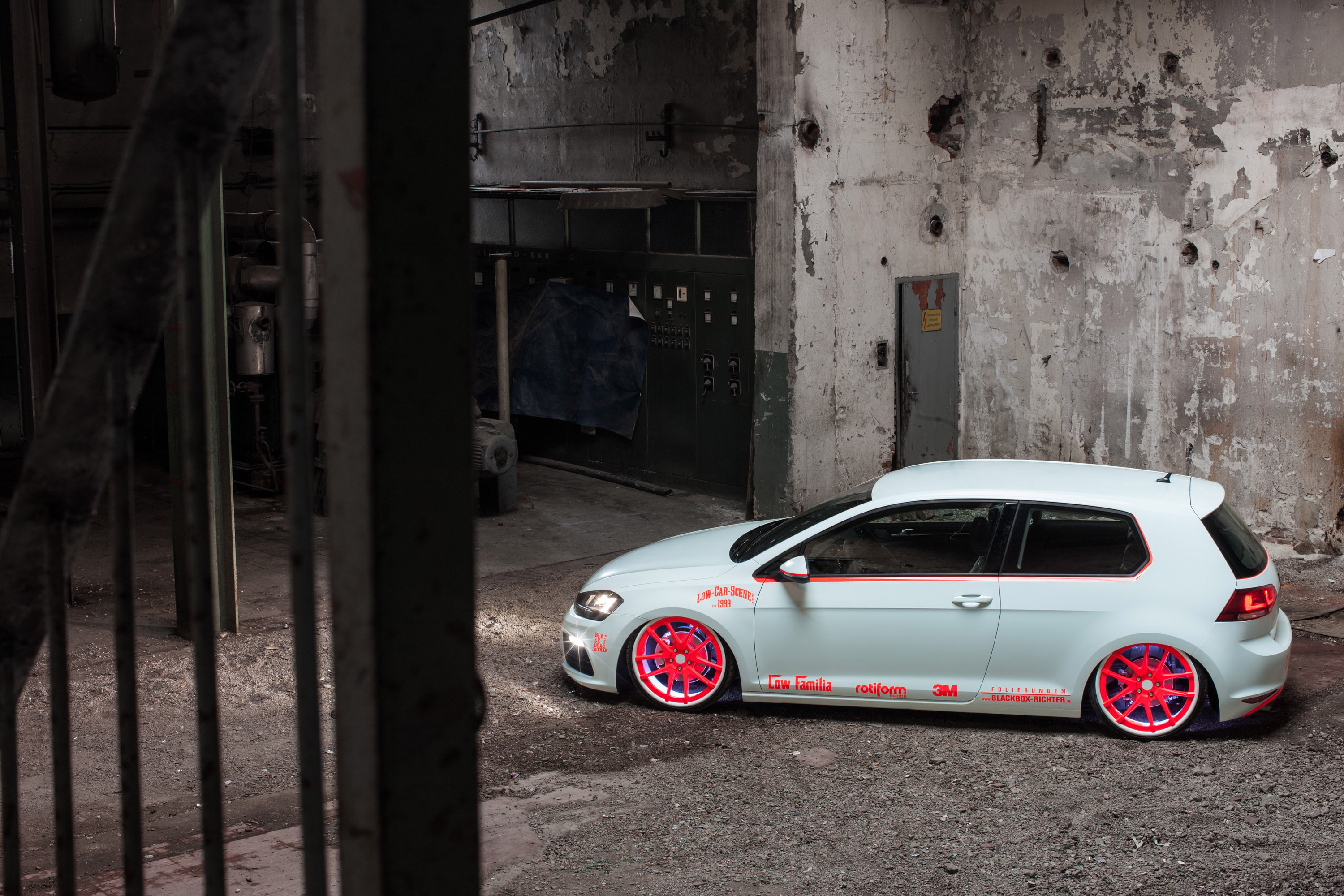 2013, 2K, vii, light tron, golf, volkswagen, tuning, HD Wallpaper