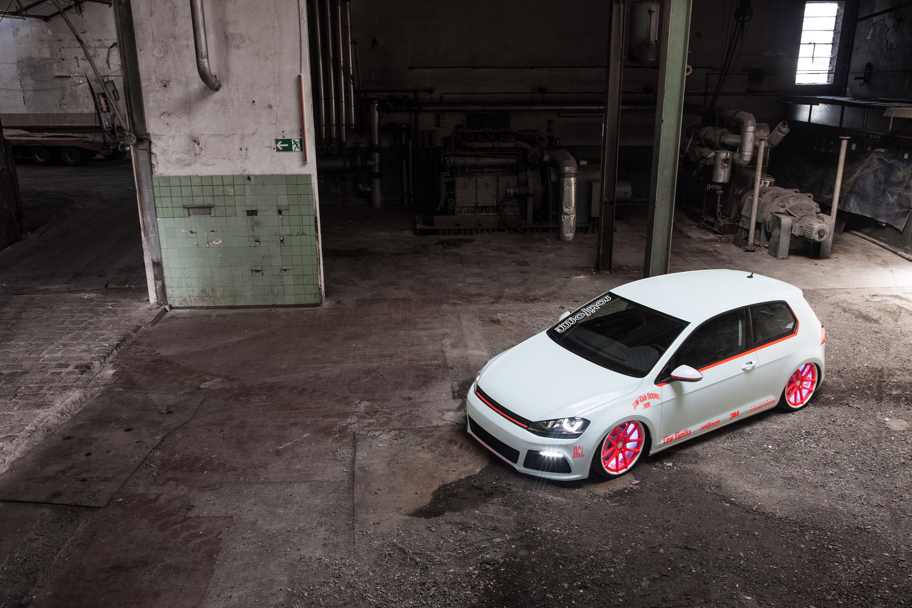 golf, 2013, light tron, tuning, vii, volkswagen, 2K, HD Wallpaper