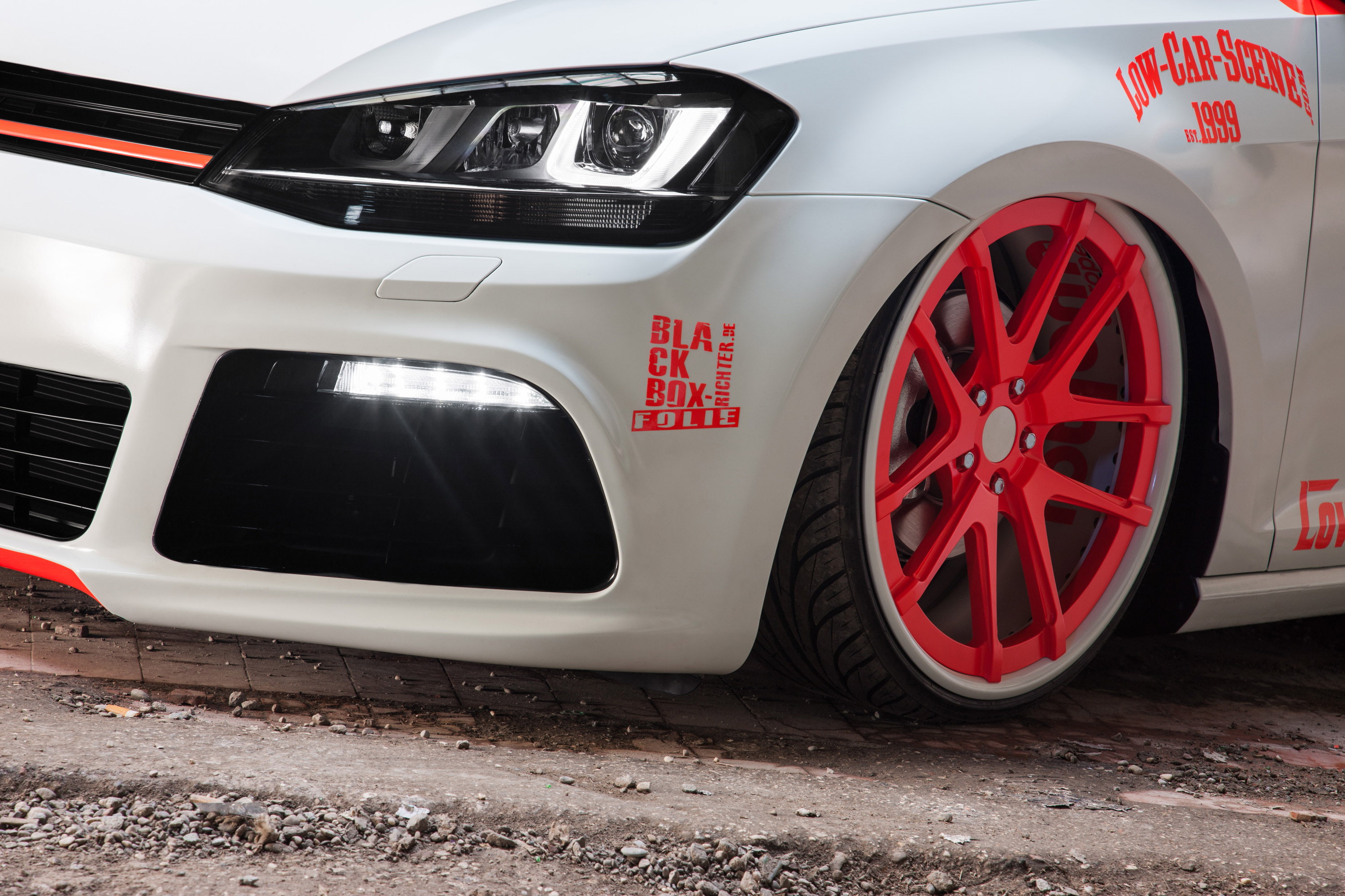 vii, tuning, golf, light tron, 2013, volkswagen, 2K, HD Wallpaper