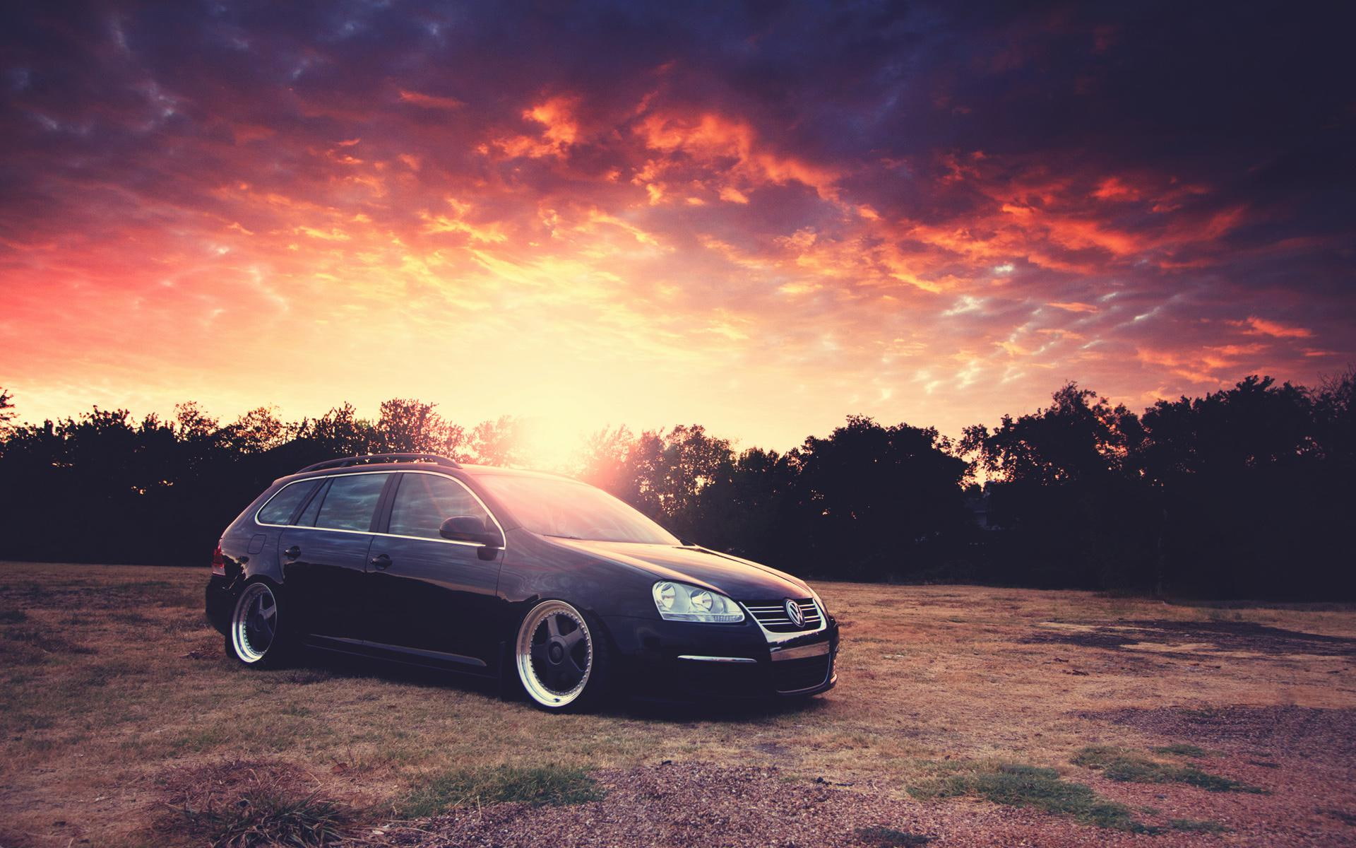 hatchback, door, 1080P, cars, wagon, volkswagen, black, jetta, HD Wallpaper