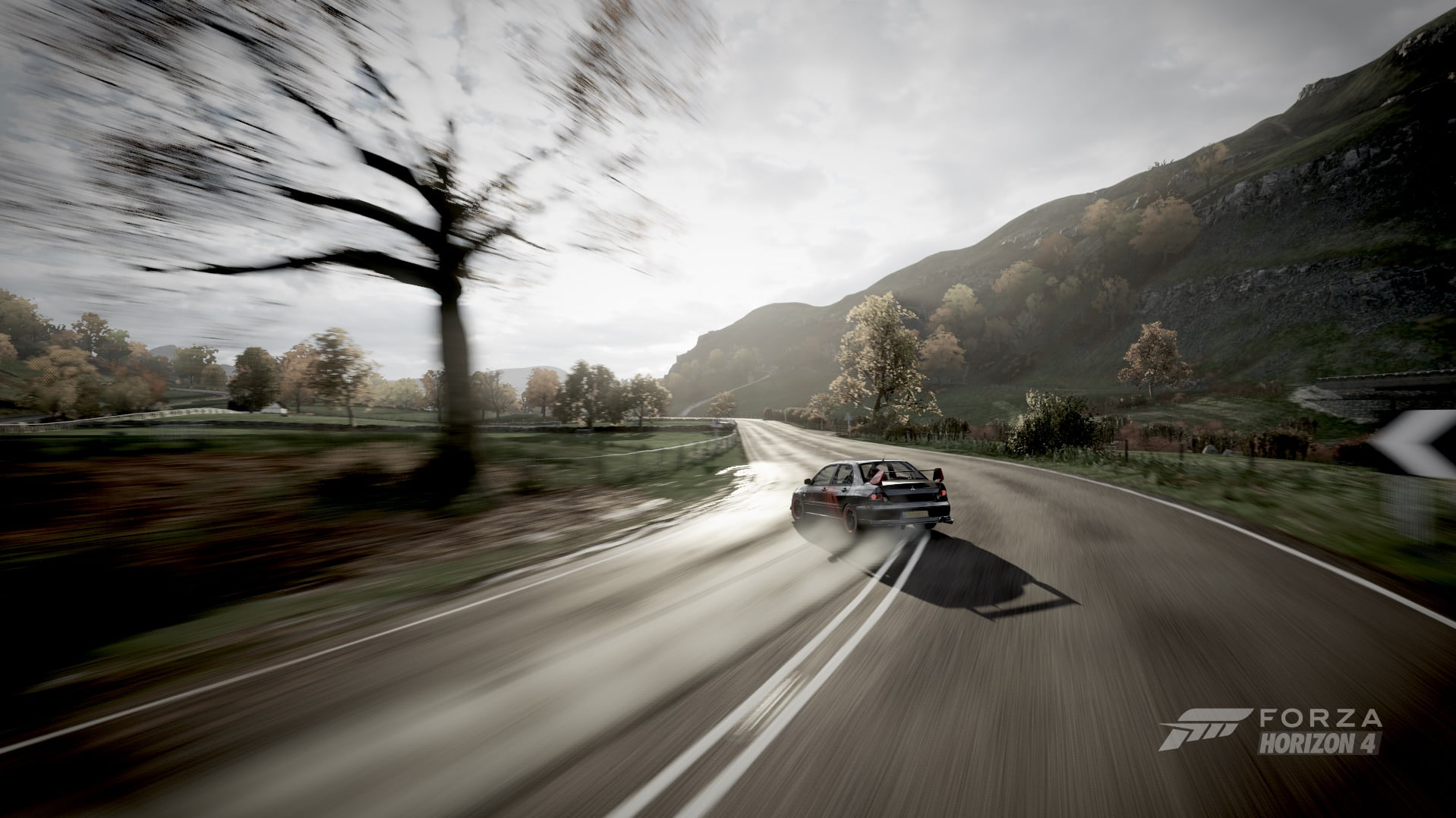 Mitsubishi Lancer Evolution VIII, Video Game Landscape, Dodge, Mitsubishi Lancer, evo, Dodge Viper, 720P, landscape, VIPER, Forza Horizon 4, Mitsubishi, HD Wallpaper