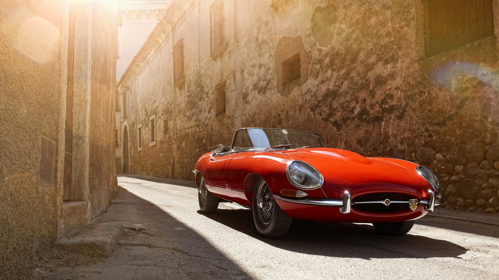 road trip, transportation, vintage car, city, red, mode of transportation, sports car, retro styled, architecture, convertible, outdoors, antique, car, HD Wallpaper
