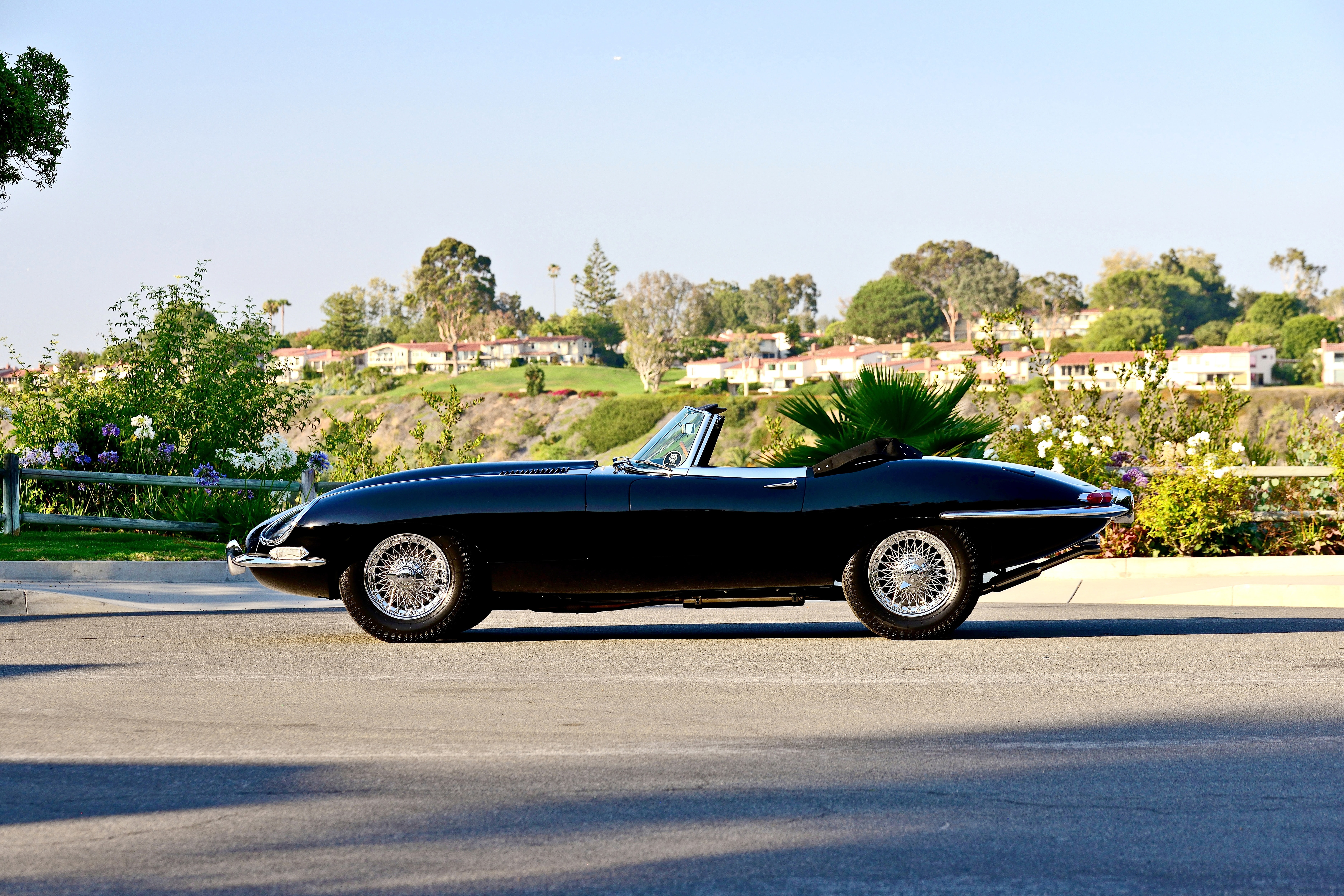 exotic, jaguar, convertible, englad, classic, old, e-type, series-1, 5K, roadstspot, 1967, original, HD Wallpaper