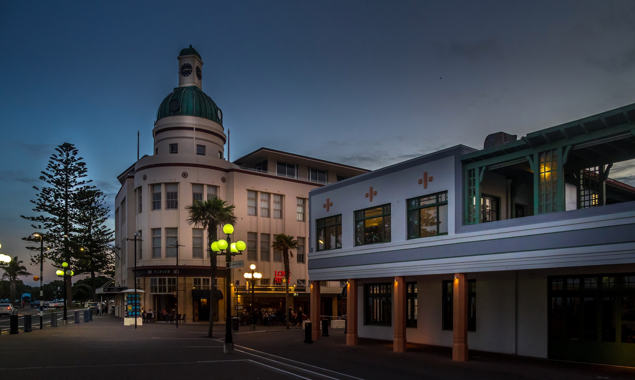Napier, lights, home, 1080P, street, New Zealand, HD Wallpaper
