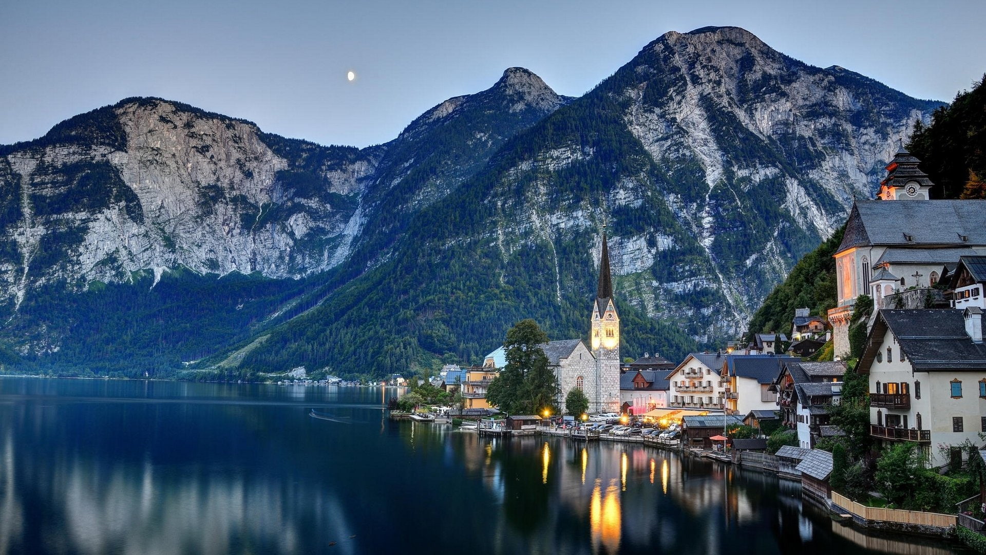 1080P, Hallstatt, Towns, HD Wallpaper