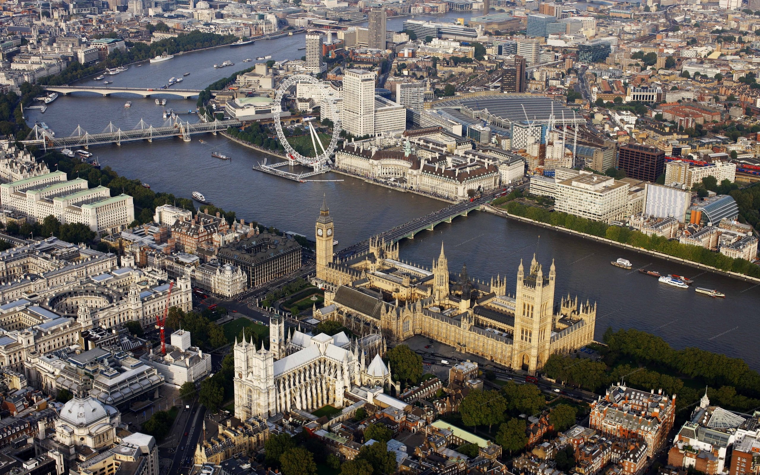 eye, urban, london, cities, kingdom, abbey, big, westminster, overview, 2K, ben, united, HD Wallpaper
