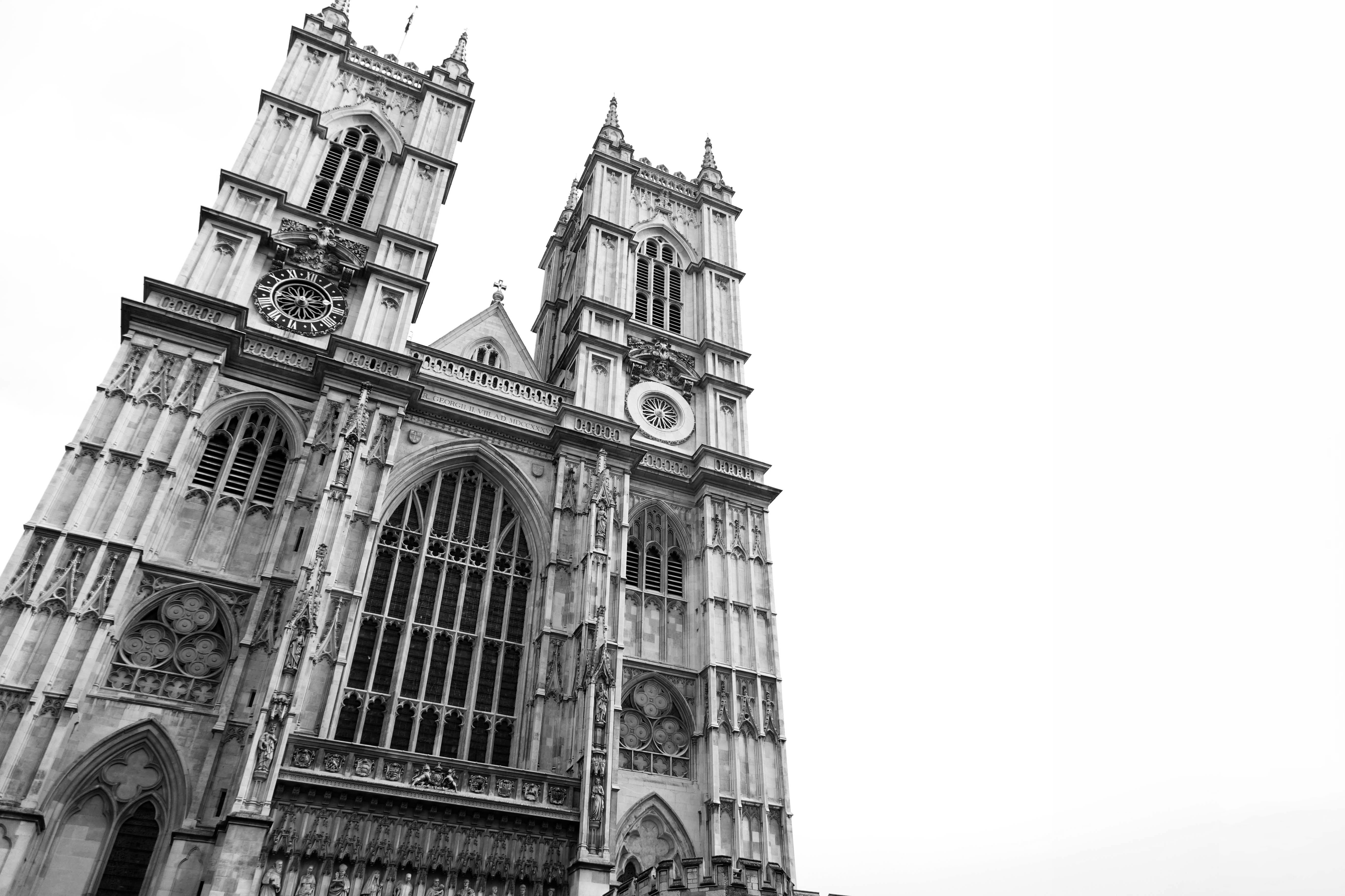 tower, cathedral, clear sky, nature, building, travel destinations, gothic style, westminster abbey (stop x), place of worship, united kingdom, building exterior, HD Wallpaper