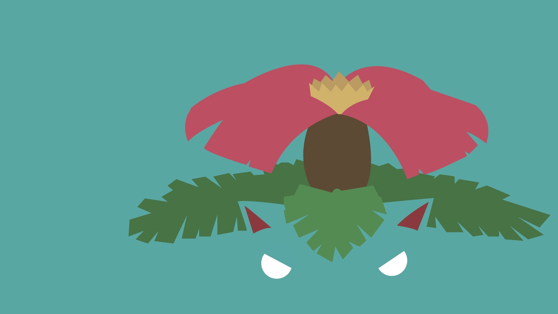 hd, art, anime, pokemon, x, minimalistic, venusaur, 1080P, HD Wallpaper