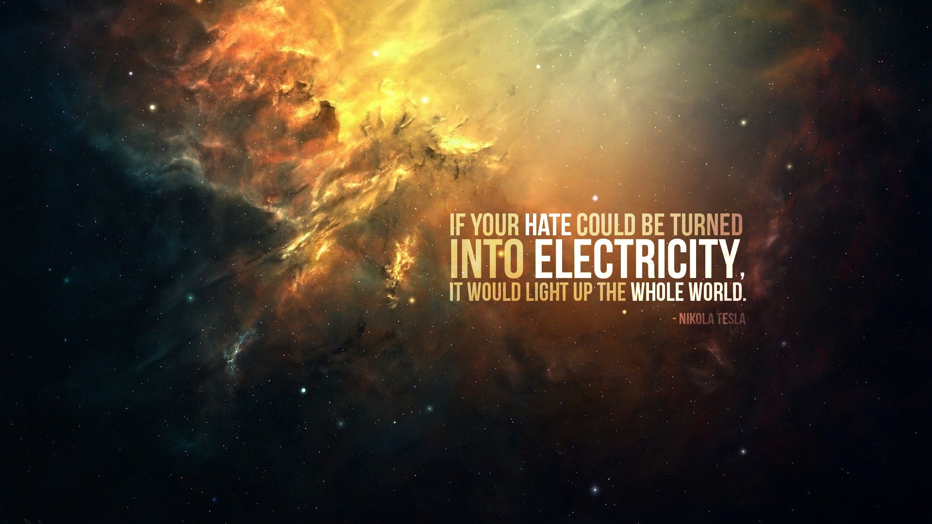 nikola, Tesla, nebula, 1080P, HD Wallpaper
