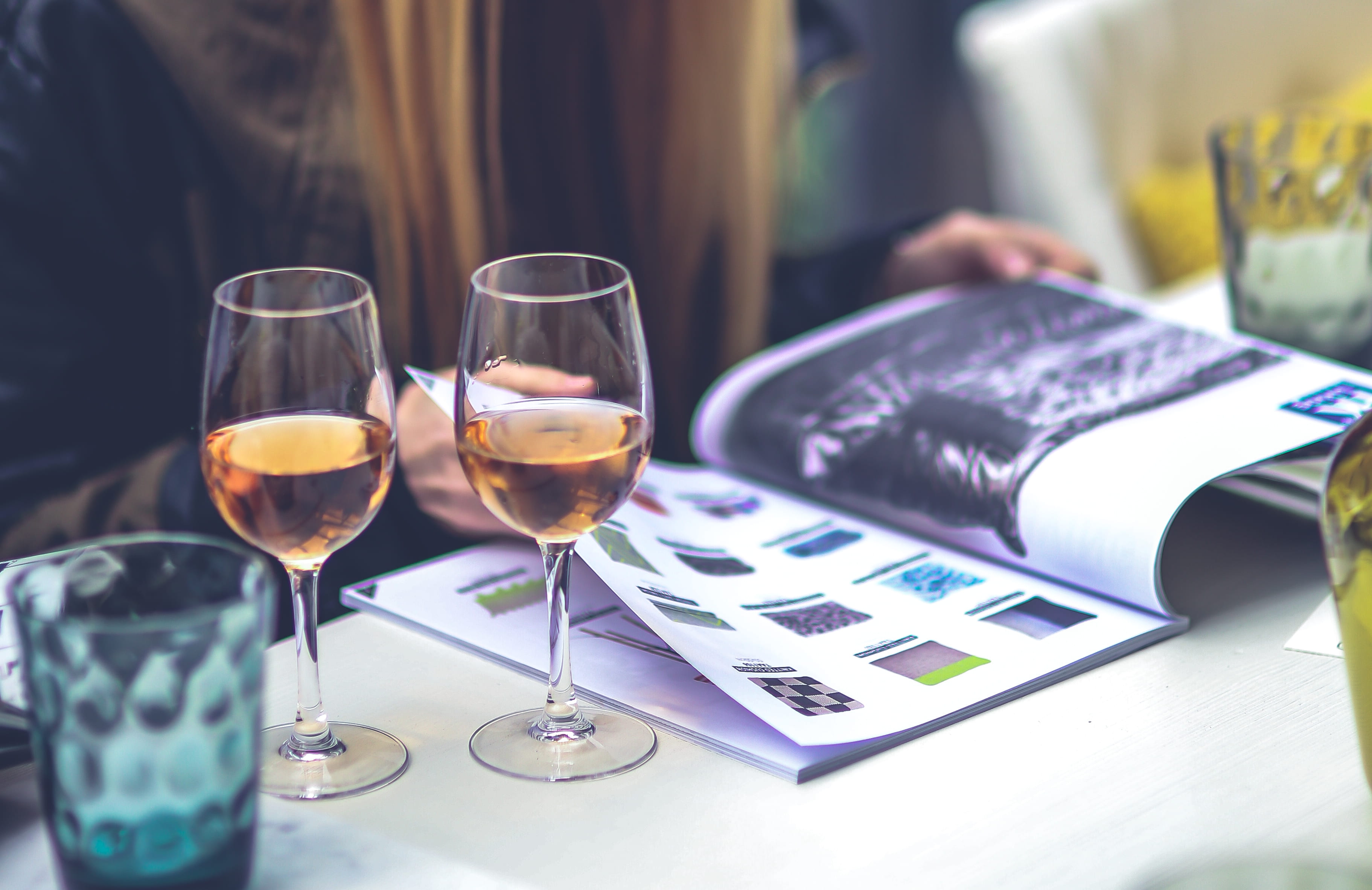 no people, magazine, 2K, drink, glass, glass - material, day, girl, alcohol, reading, nature, food, wine, close-up, woman, drinking glass, business, food and drink, HD Wallpaper