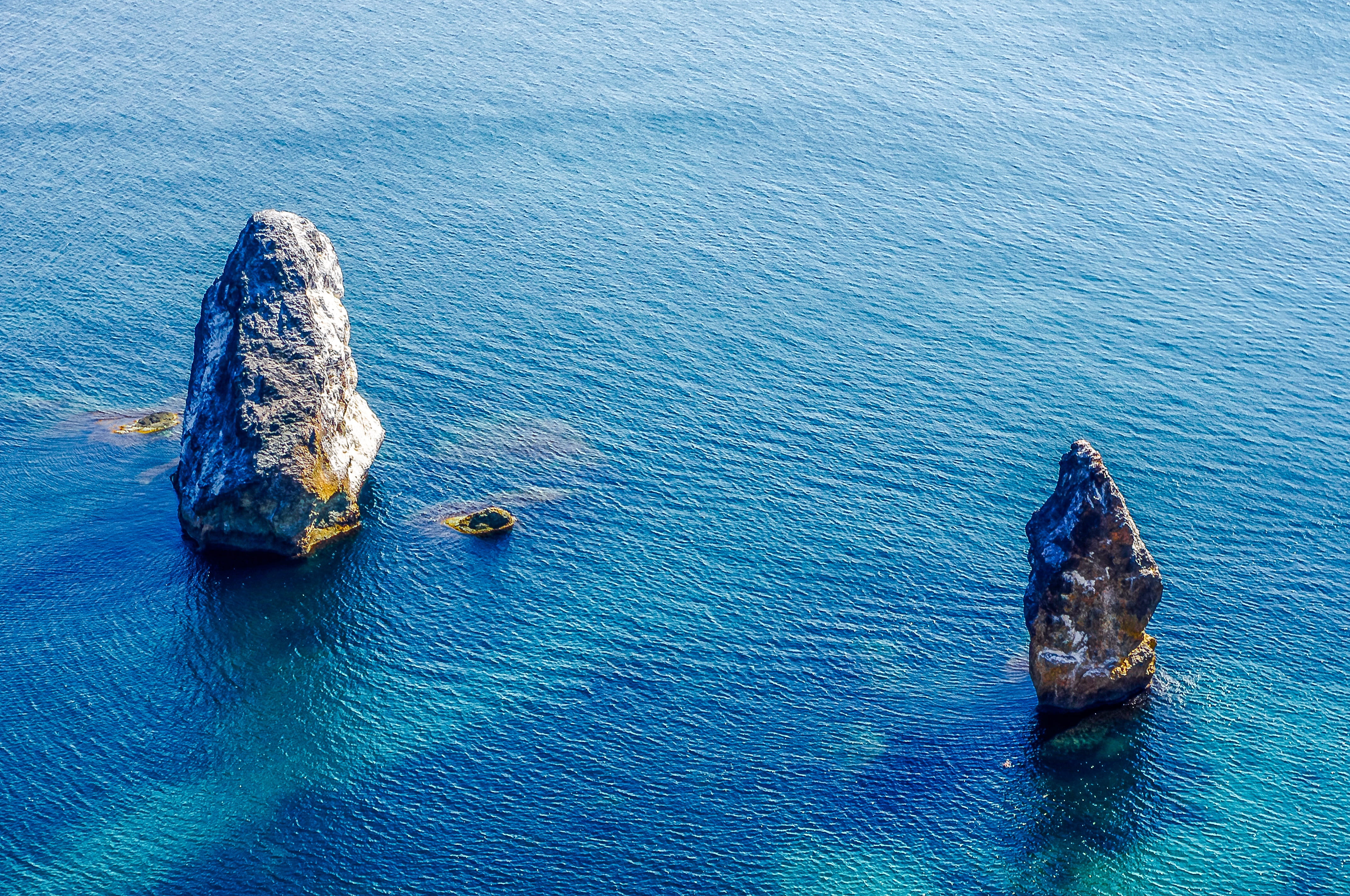 scenics - nature, transportation, vacation, beach, summer, idyllic, body, beauty in nature, blue, bay, seascape, water, stone, russia, greenish-blue, mountain, HD Wallpaper