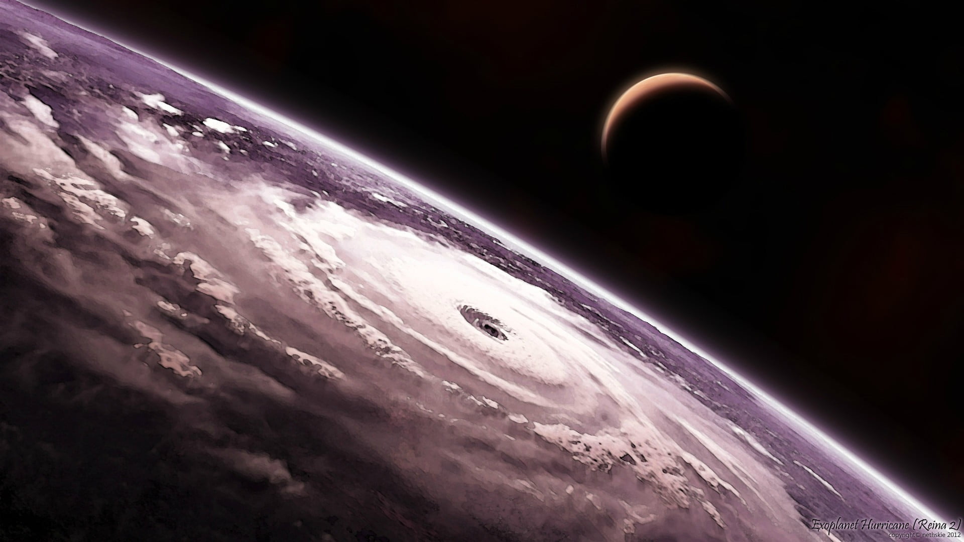 orbiting, invertebrate, nature, backdrop, fractal, beauty in nature, night, water, space exploration, art, lines, eclipse, photograph, cloud - sky, HD Wallpaper