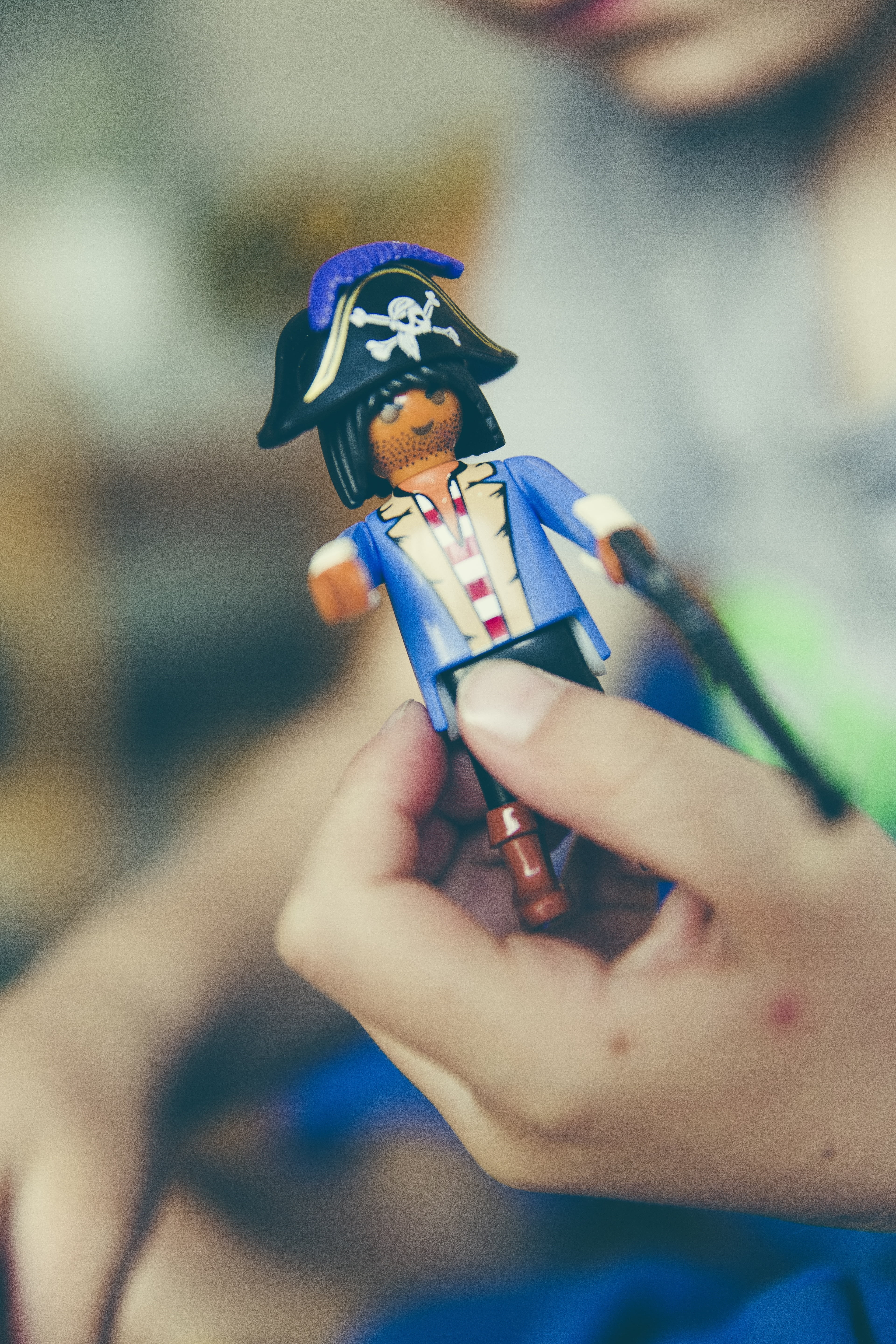5K, art and craft, child, holding, agriculture, human body part, cheerful, one person, leisure activity, playmobil, finger, pirate, representation, cow, Phone HD Wallpaper