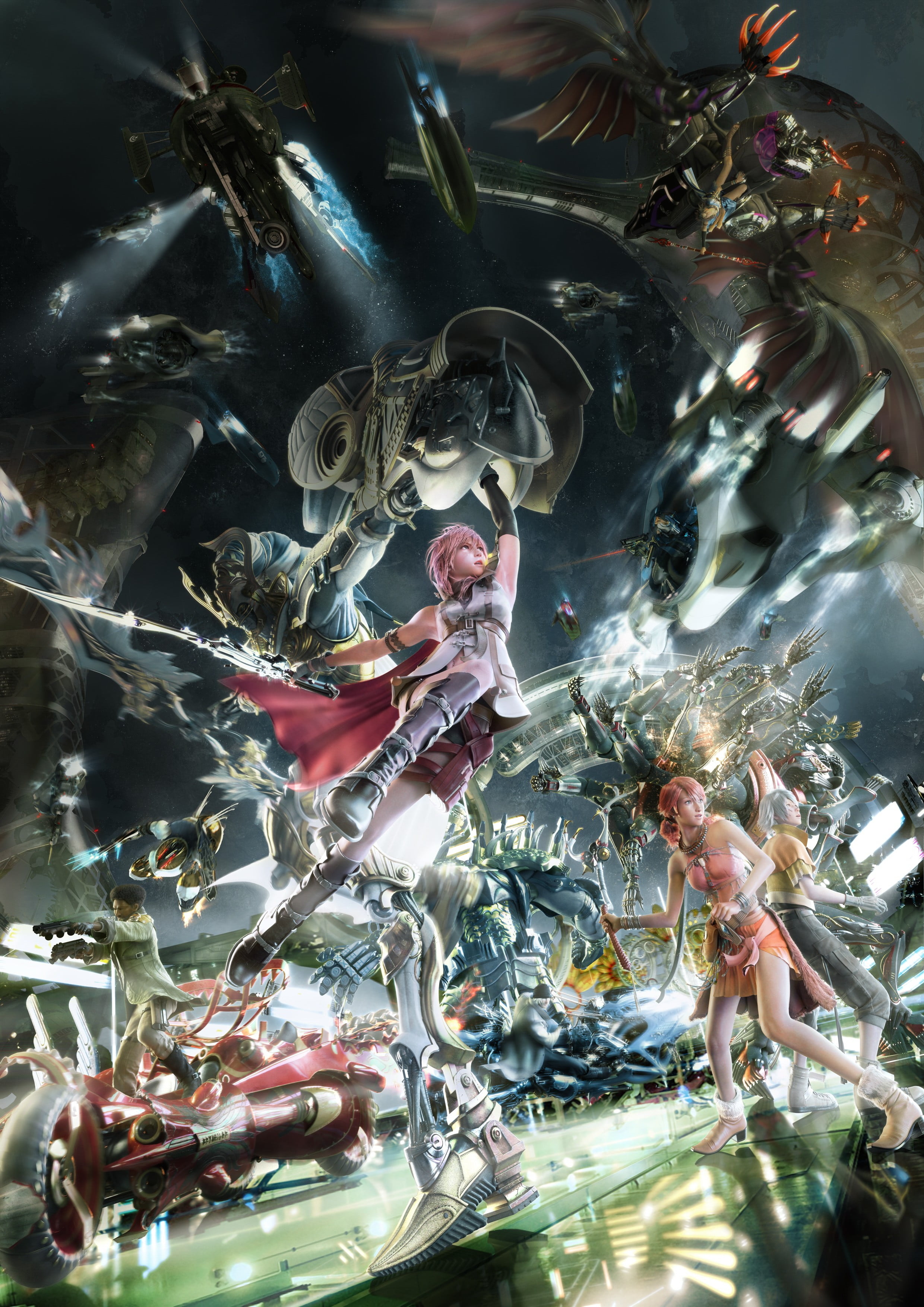 art and craft, Eidolon, sea, nature, spirituality, 2K, representation, sword, indoors, Claire Farron, religion, vertebrate, human representation, Sazh Katzroy, Phone HD Wallpaper