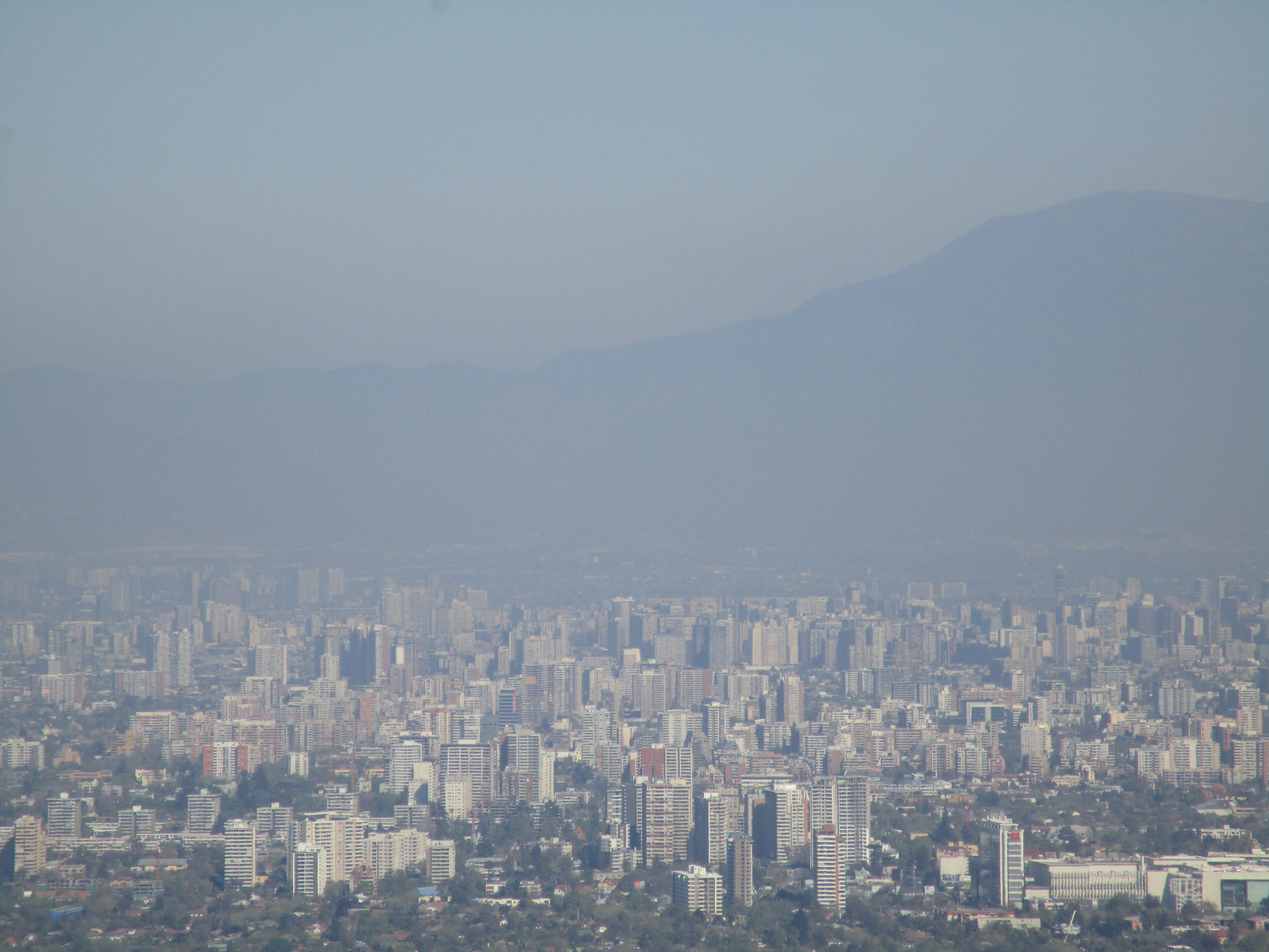 contamination, outdoors, mountain, santiago, high angle view, architecture, crowded, day, crowd, chile, nature, sky, 5K, pollute, building, city life, HD Wallpaper