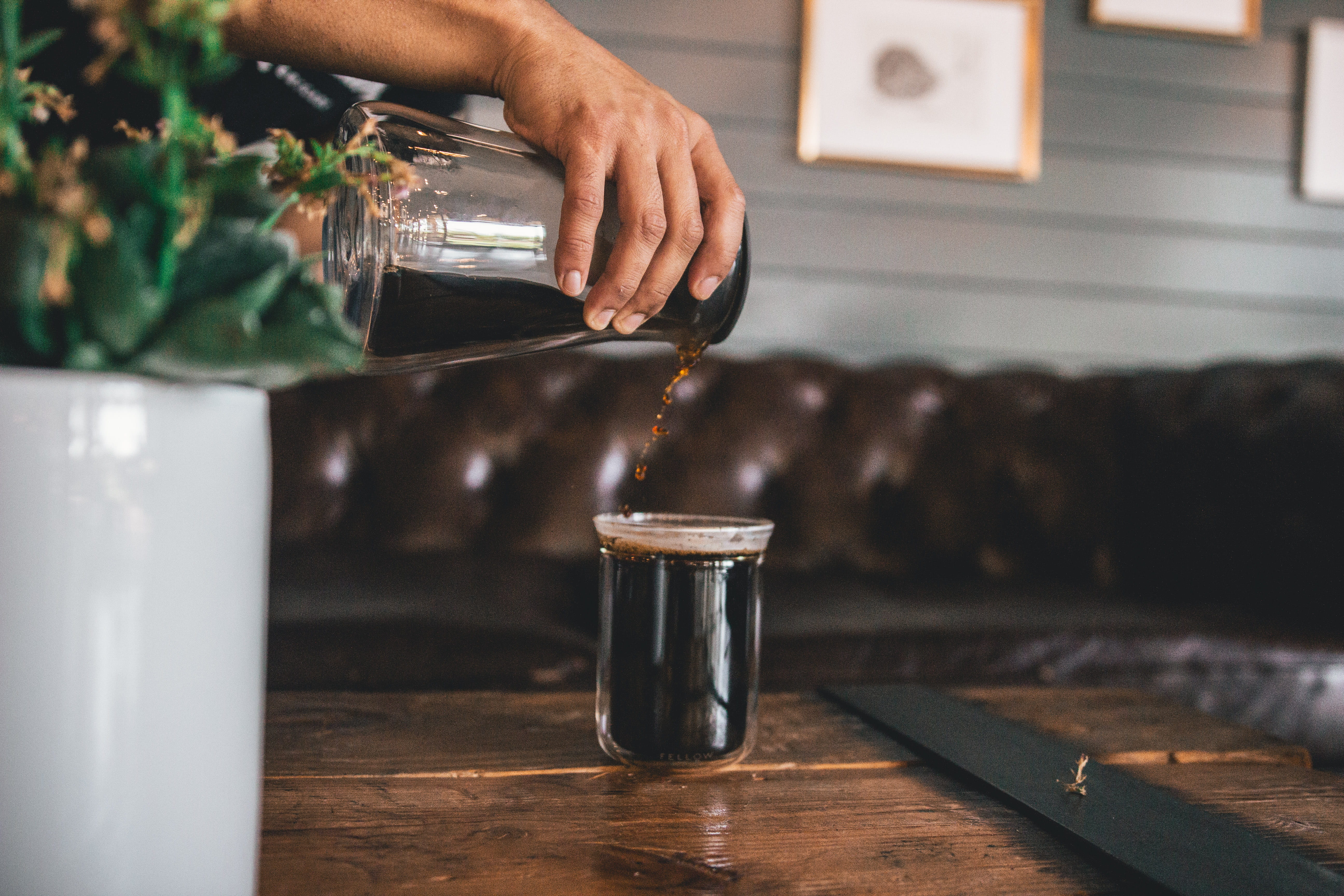 drink, holding, bar counter, wood, alcohol, worker, container, kitchen, person, finger, pub, human, food and drink, blossom, domestic room, beverage, freshness, HD Wallpaper