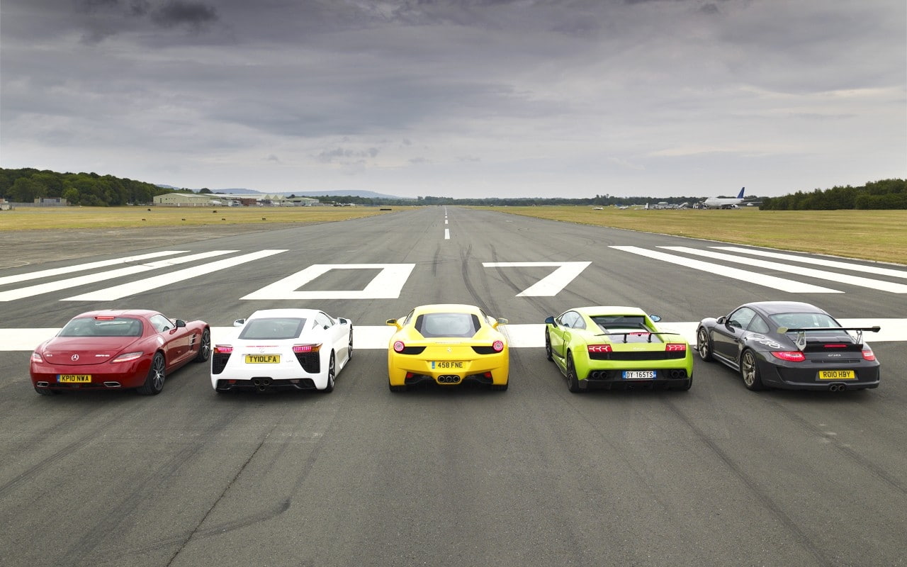 mercedes, porsche, lamborghini, top, lexus, benz, hd, art, gt, cars, amg, sls, gear, supercars, 720P, lfa, ferrari, r, italia, Top Gear, HD Wallpaper