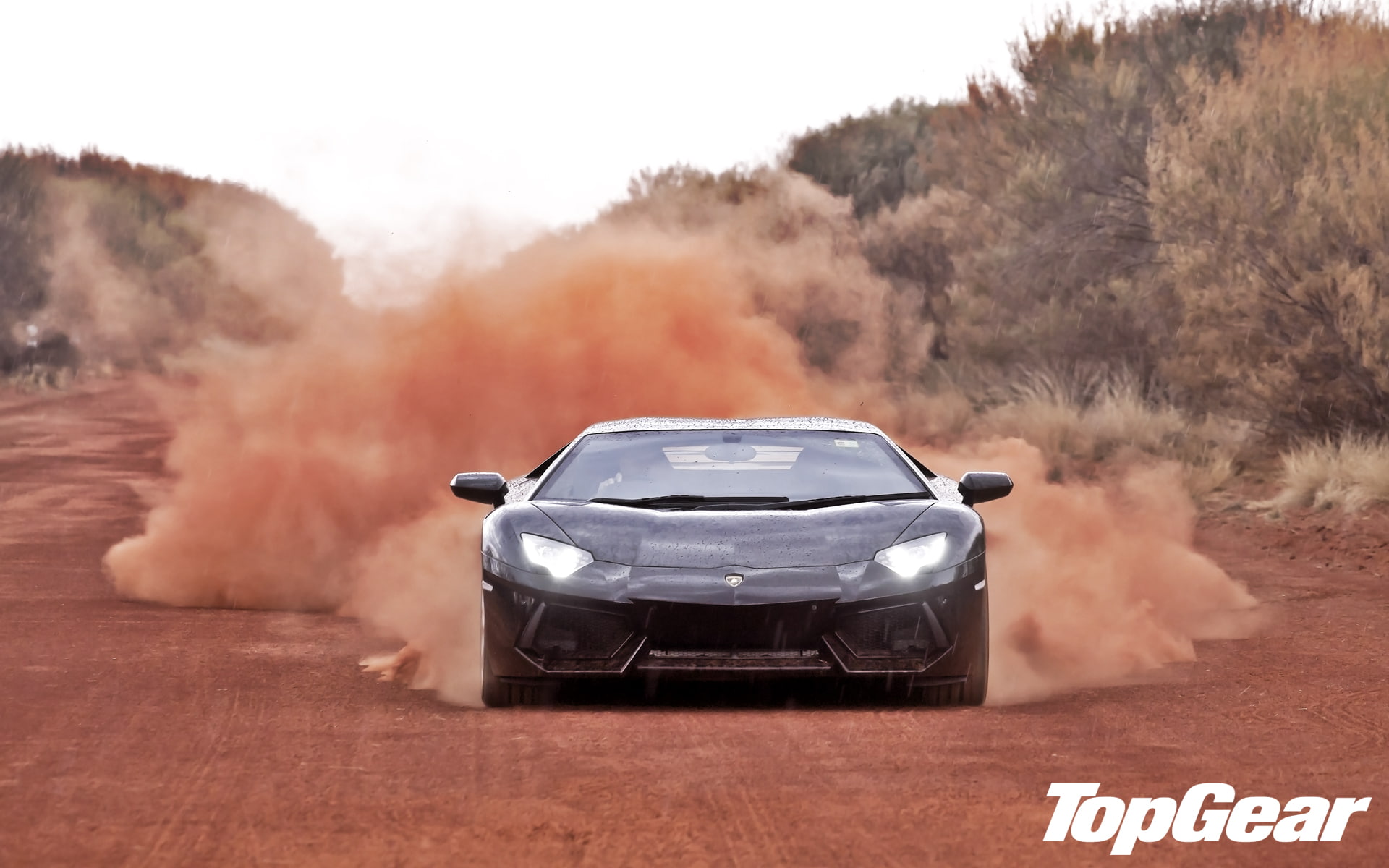 1080P, aventador, cars, top, lamborghini, gear, dust, hd, HD Wallpaper