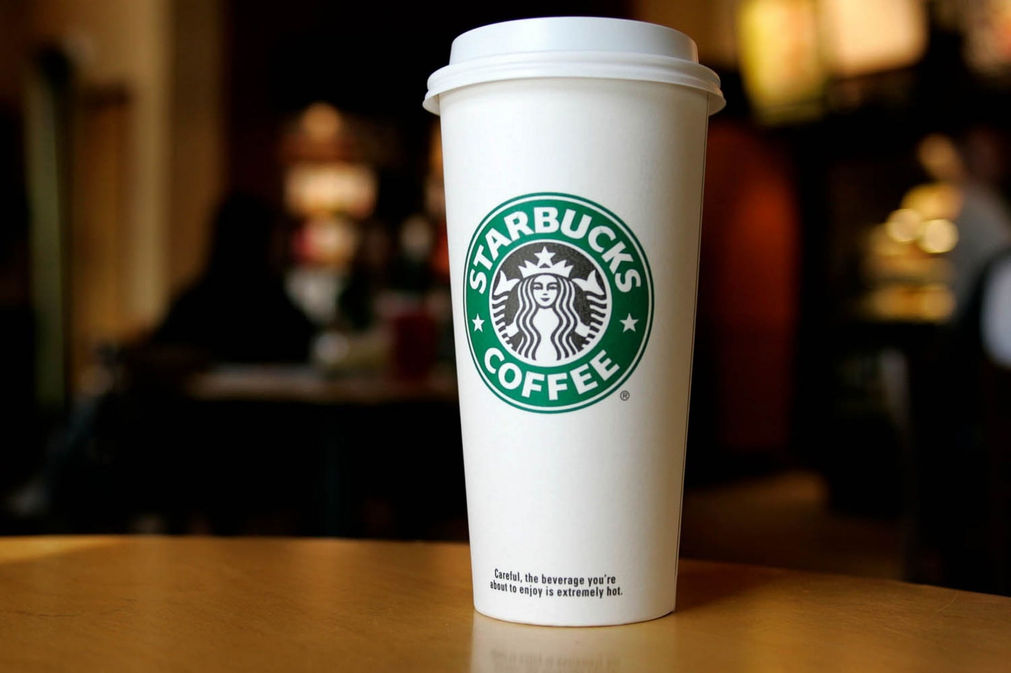 wood - material, no people, indoors, refreshment, focus on foreground, communication, city, drink, starbucks  for mac, food and drink, cafe, 1080P, table, HD Wallpaper