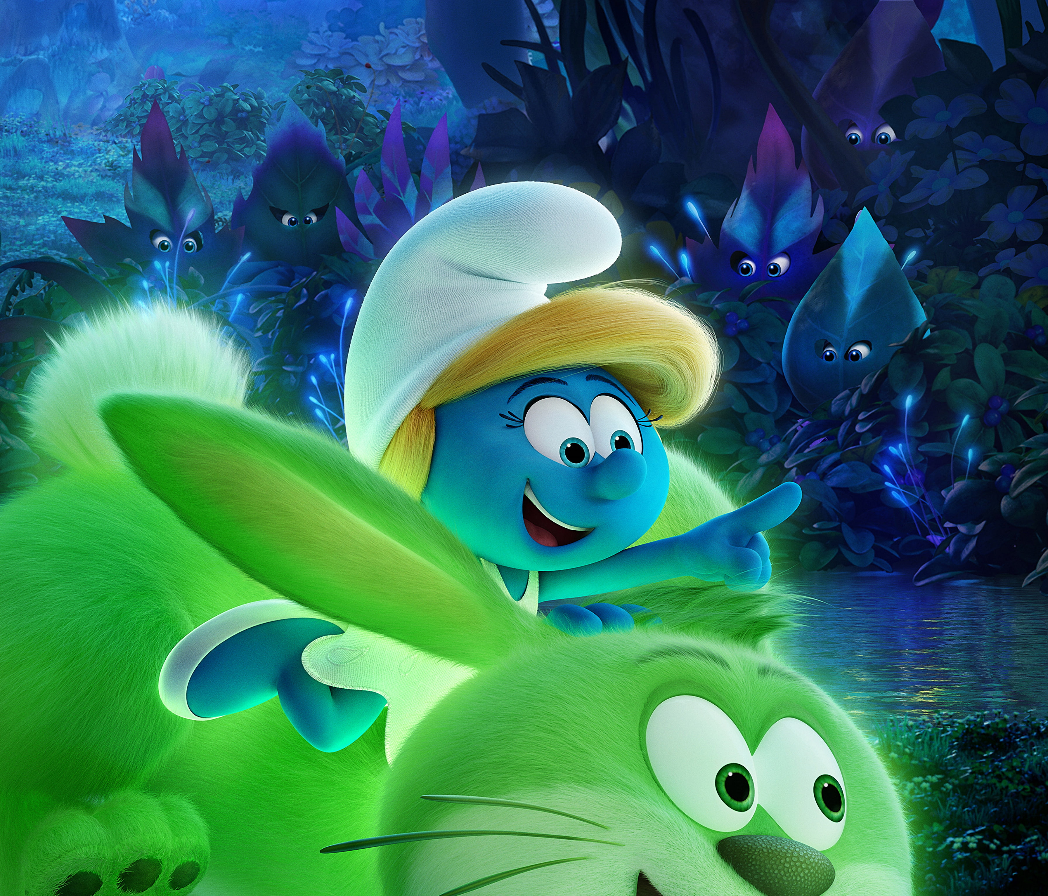 Animation, Smurfs: The Lost Village, 2K, Smurfette, 4K, HD Wallpaper
