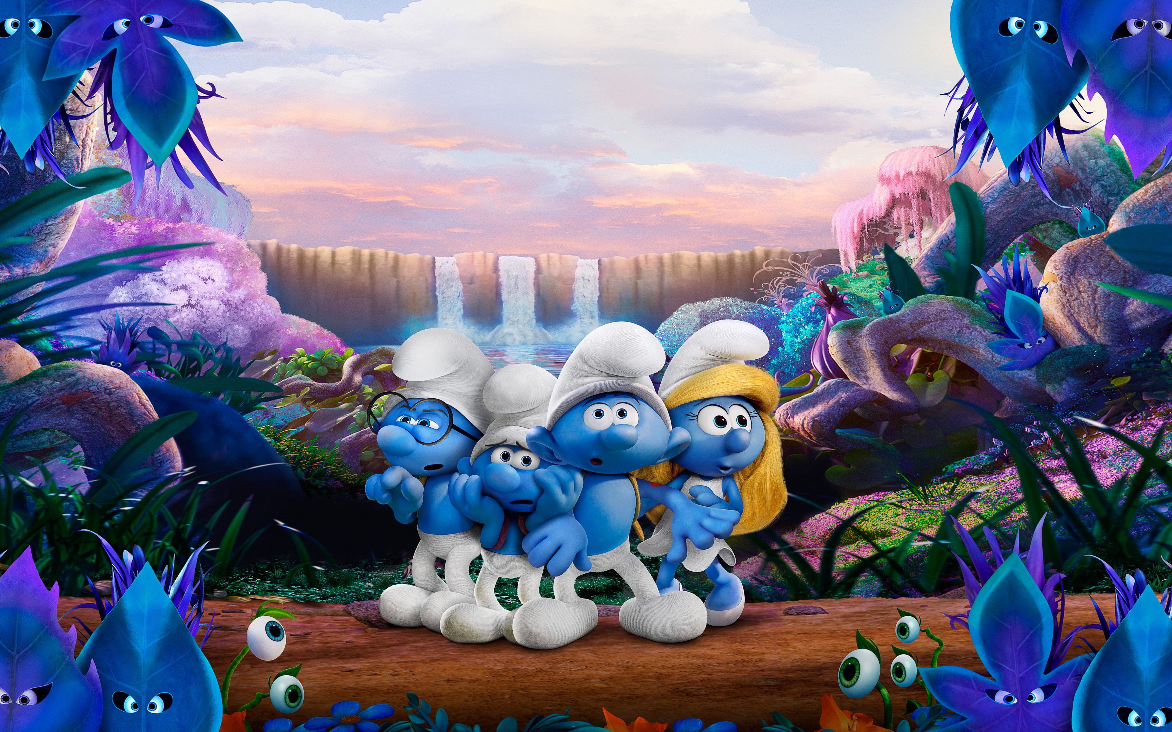 representation, Lost, nature, day, creativity, 4K, Smurfs, no people, village, outdoors, craft, decoration, cloud - sky, plant, art and craft, human representation, HD Wallpaper