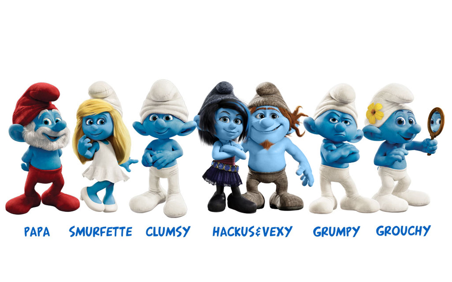 desktop, character, smurfs, 1080P, background, cartoons, hd, HD Wallpaper