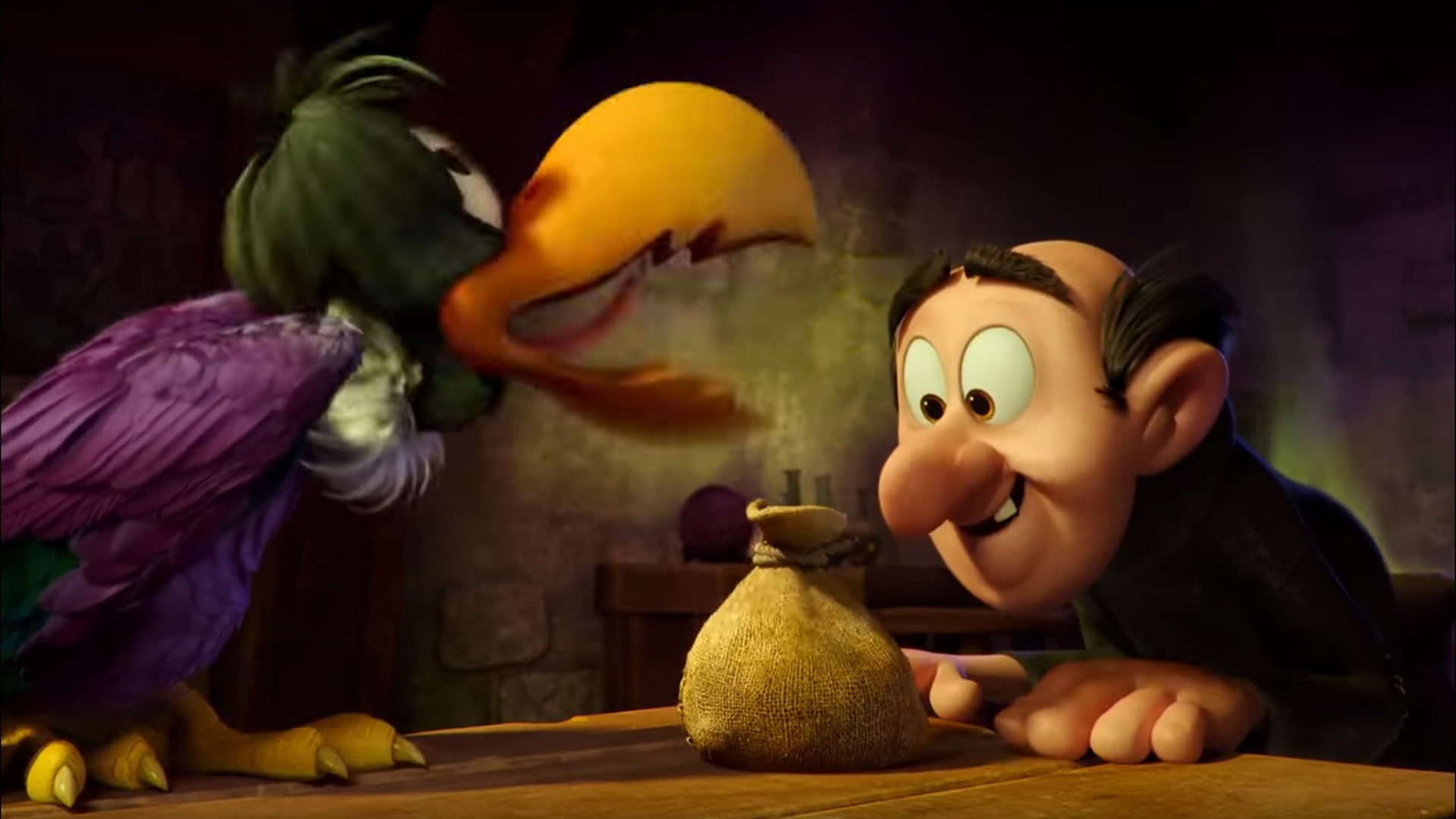 lost, monty, gargamel, village, screenshot, bird, 1080P, HD Wallpaper