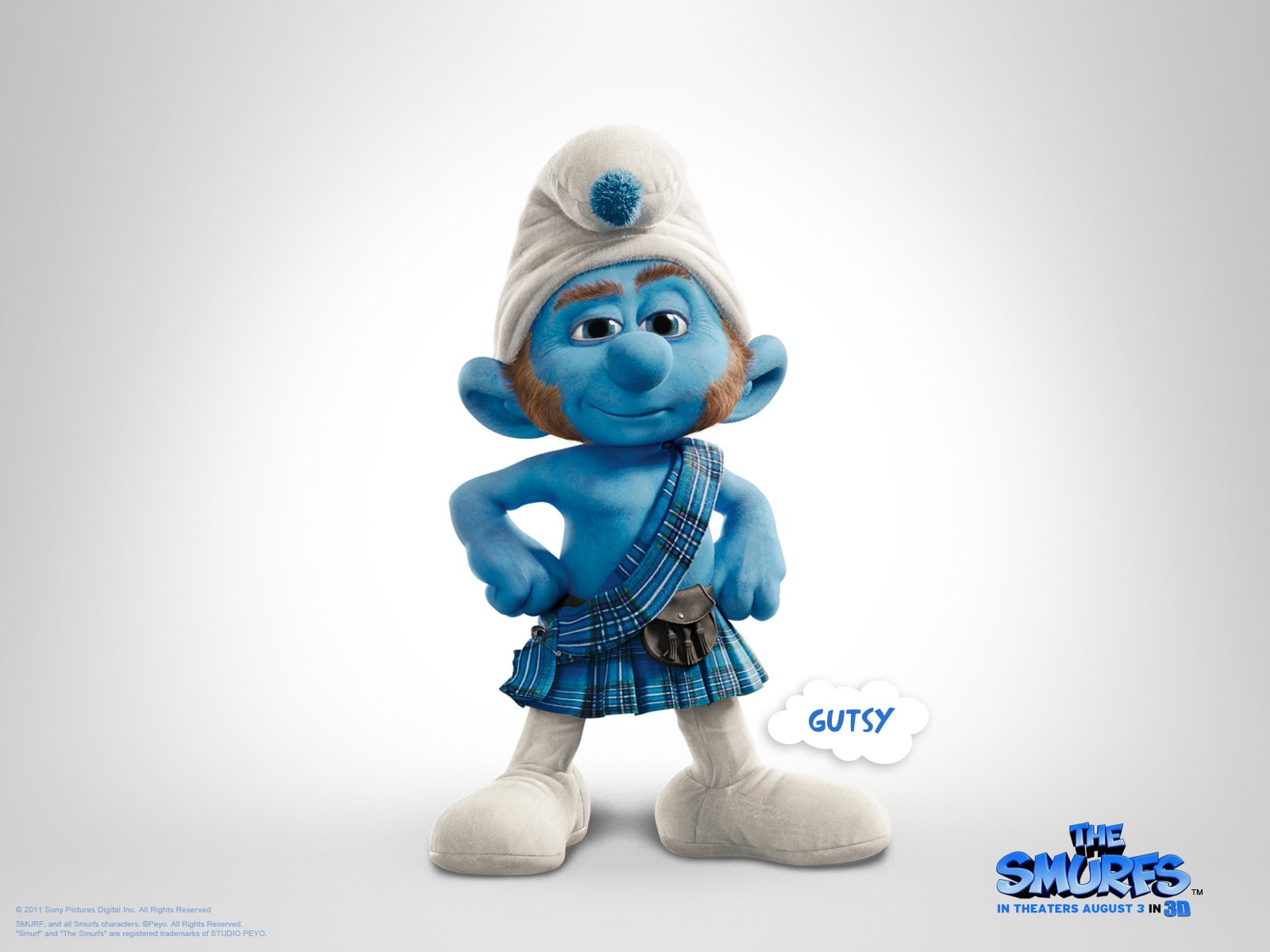 sitting, indoors, the smurfs, toy, representation, close-up, cut out, front view, childhood, creativity, people, 720P, fun, celebration, studio shot, male likeness, HD Wallpaper