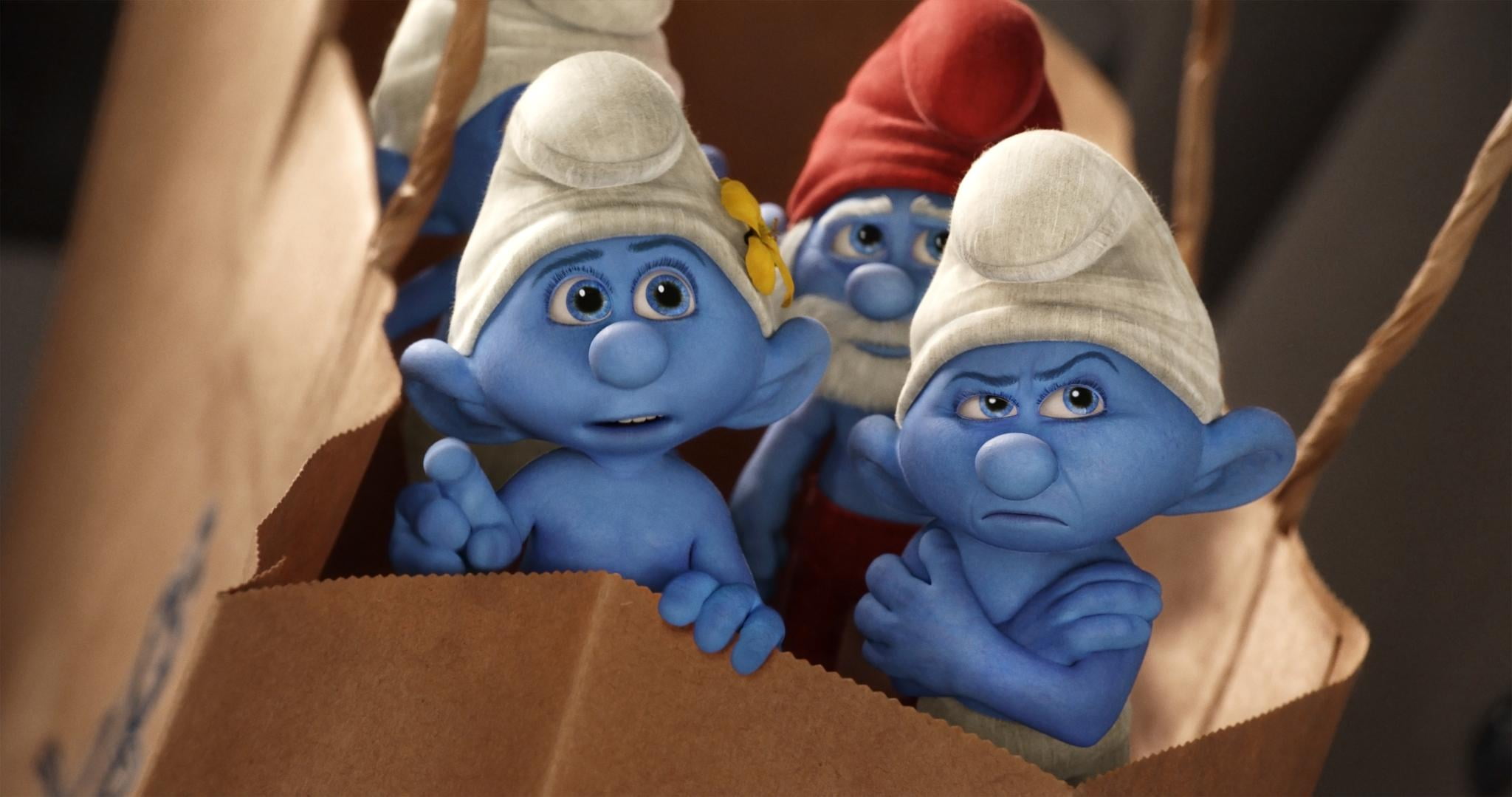 smurfs, focus on foreground, creativity, craft, blue, indoors, toy, close-up, human representation, figurine, movie, 1080P, stuffed toy, movies, 2013, HD Wallpaper
