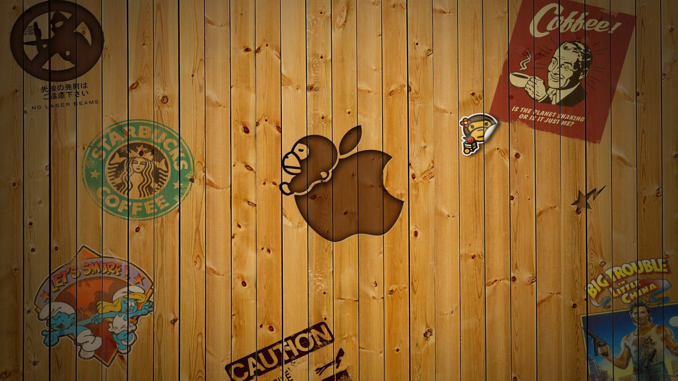 logo, Big trouble in little china, Starbucks, Apple Inc., 2K, HD Wallpaper