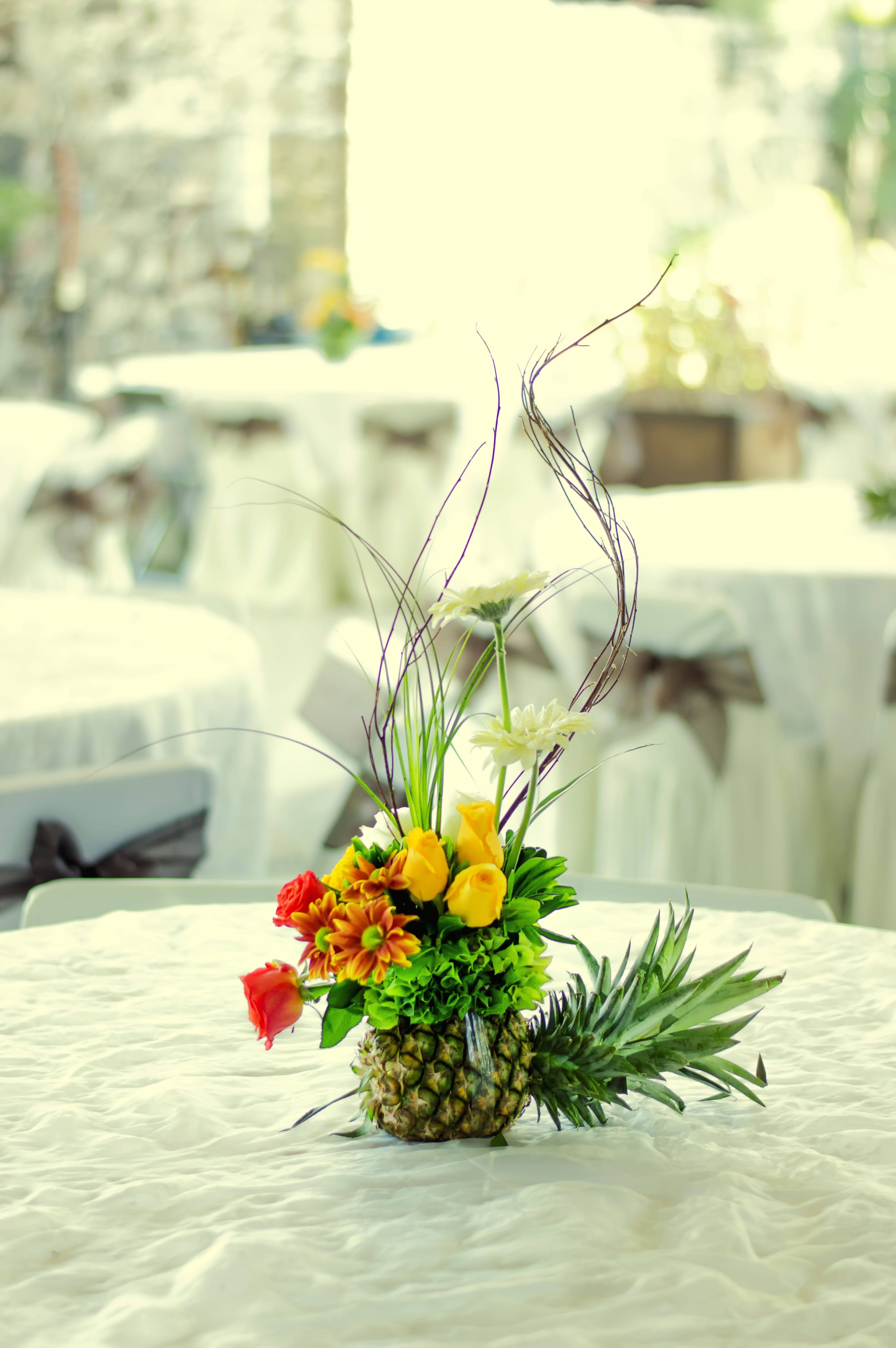yellow, bouquet, decoration, glass - material, flower head, table, focus on foreground, beauty in nature, fragility, 5K, vulnerability, green, no people, Phone HD Wallpaper