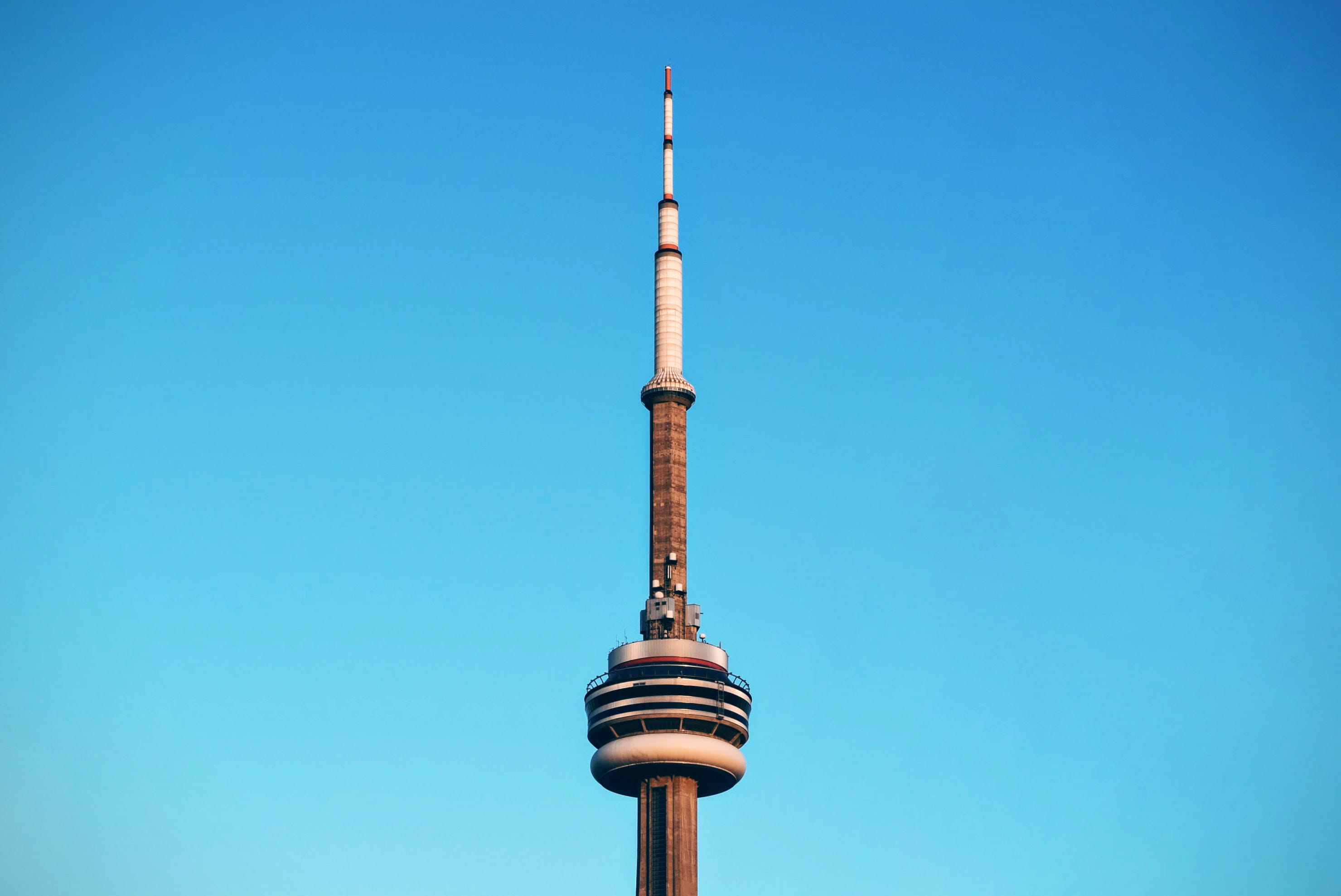 communication, architecture, built Structure, antenna - Aerial, canada, clear sky, landmark, building exterior, travel, white, photography, tower, television Tower - Berlin, HD Wallpaper