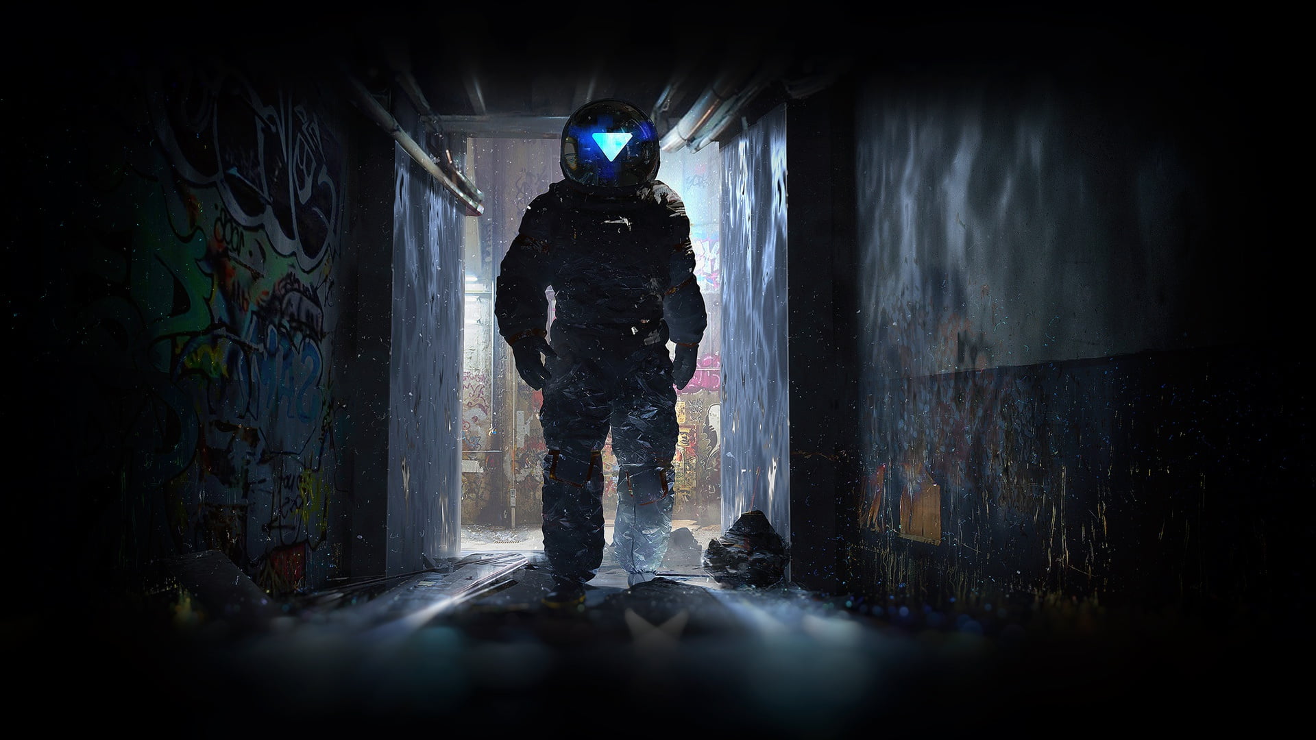 Space Journey, 1080P, The room, Costume, Art, The suit, Corridor, Characters, Ramazan Kazaliev, Concept Art, by Ramazan Kazaliev, People, HD Wallpaper