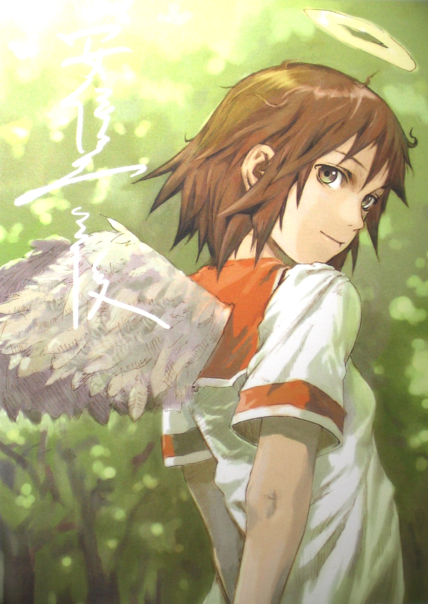 halos, renmei, rakka, yoshitoshi, video, girls, wings, haibane, x, halo, anime, 1080P, abe, games, Haibane Renmei, art, hd, Phone HD Wallpaper