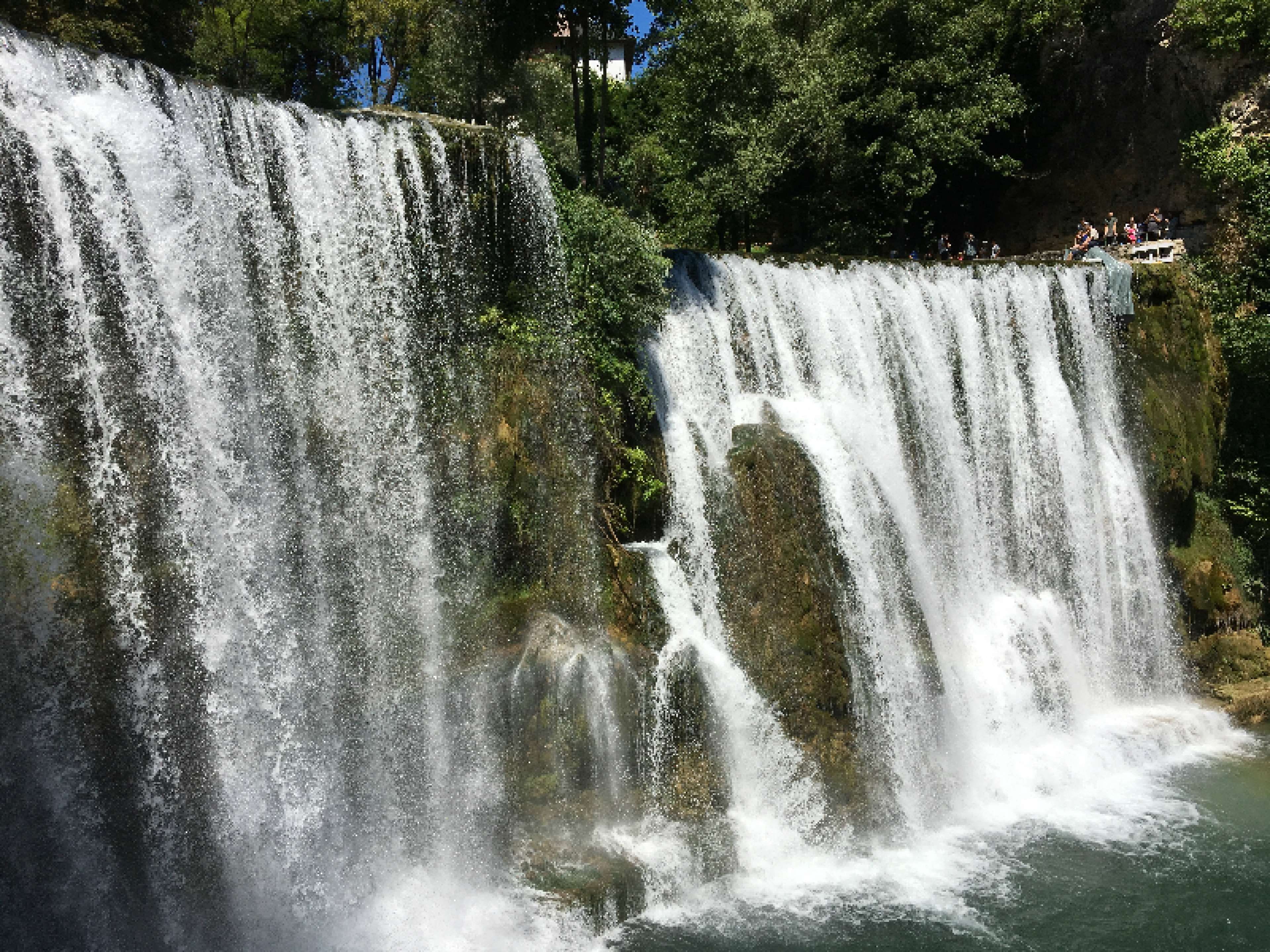 images, waterfall, beautiful, splashing, fresh, flowing water, blurred motion, landscape, park, plant, natural, motion, balkan, herzegovina, no people, HD Wallpaper