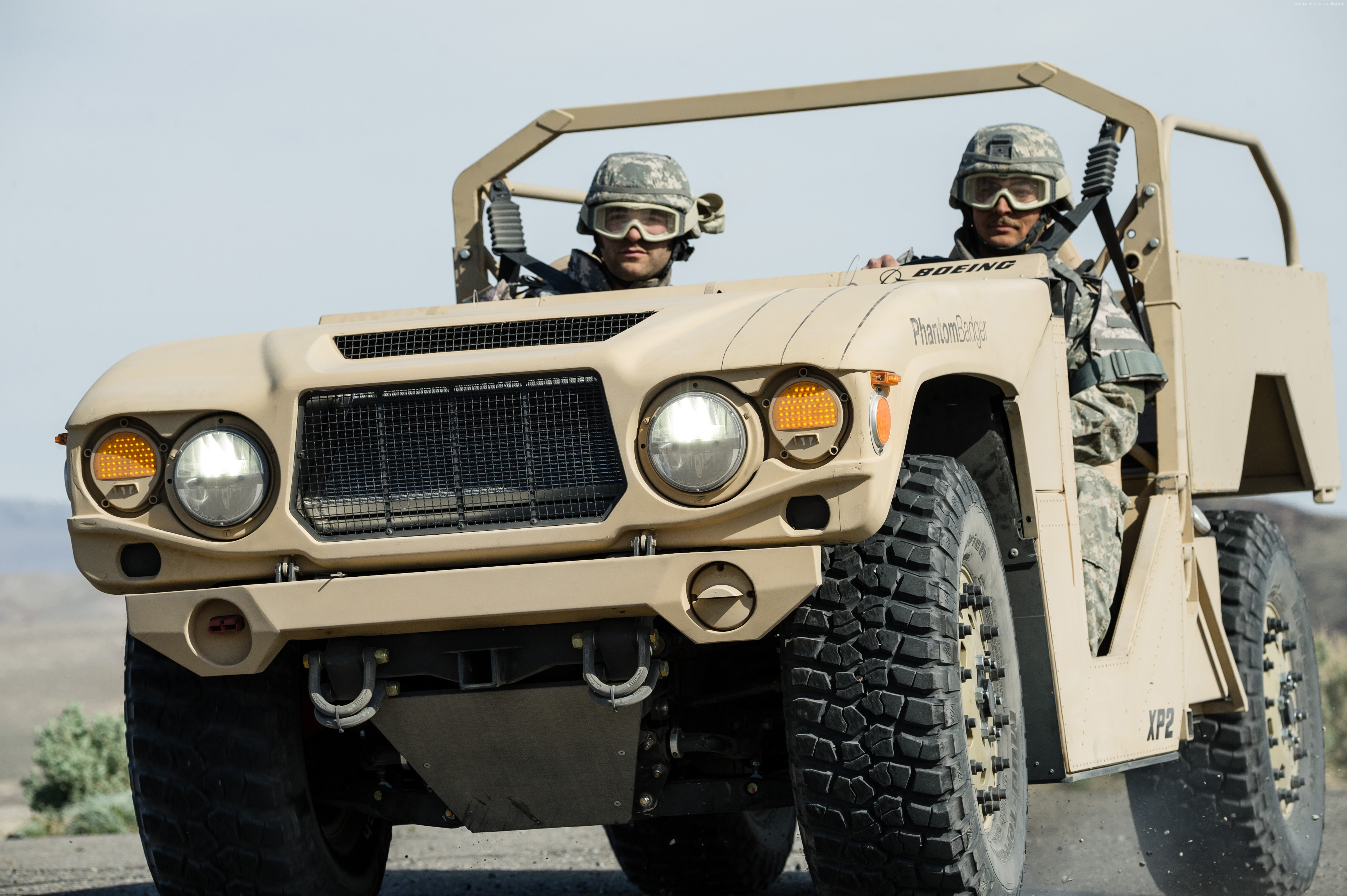 combat support vehicle, motor vehicle, two people, clear sky, outdoors, security, low angle view, day, protection, portrait, sky, front view, land vehicle, HD Wallpaper