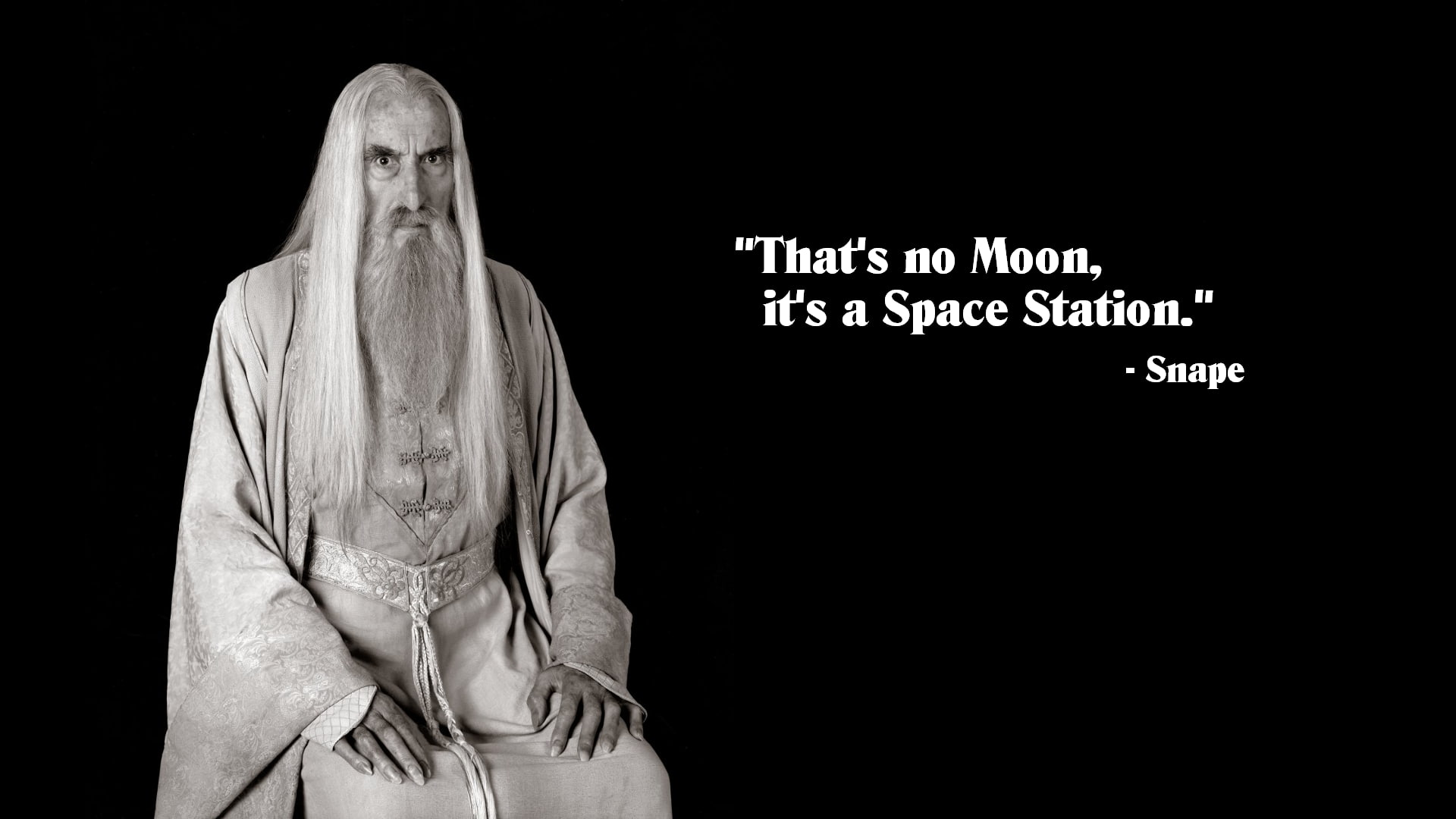 Severus Snape, Christopher Lee, Saruman, 1080P, HD Wallpaper