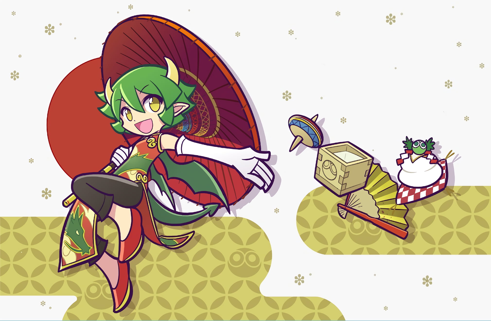 Puyo Puyo, Draco Centauros (Puyo Puyo), 1080P, Video Game, HD Wallpaper