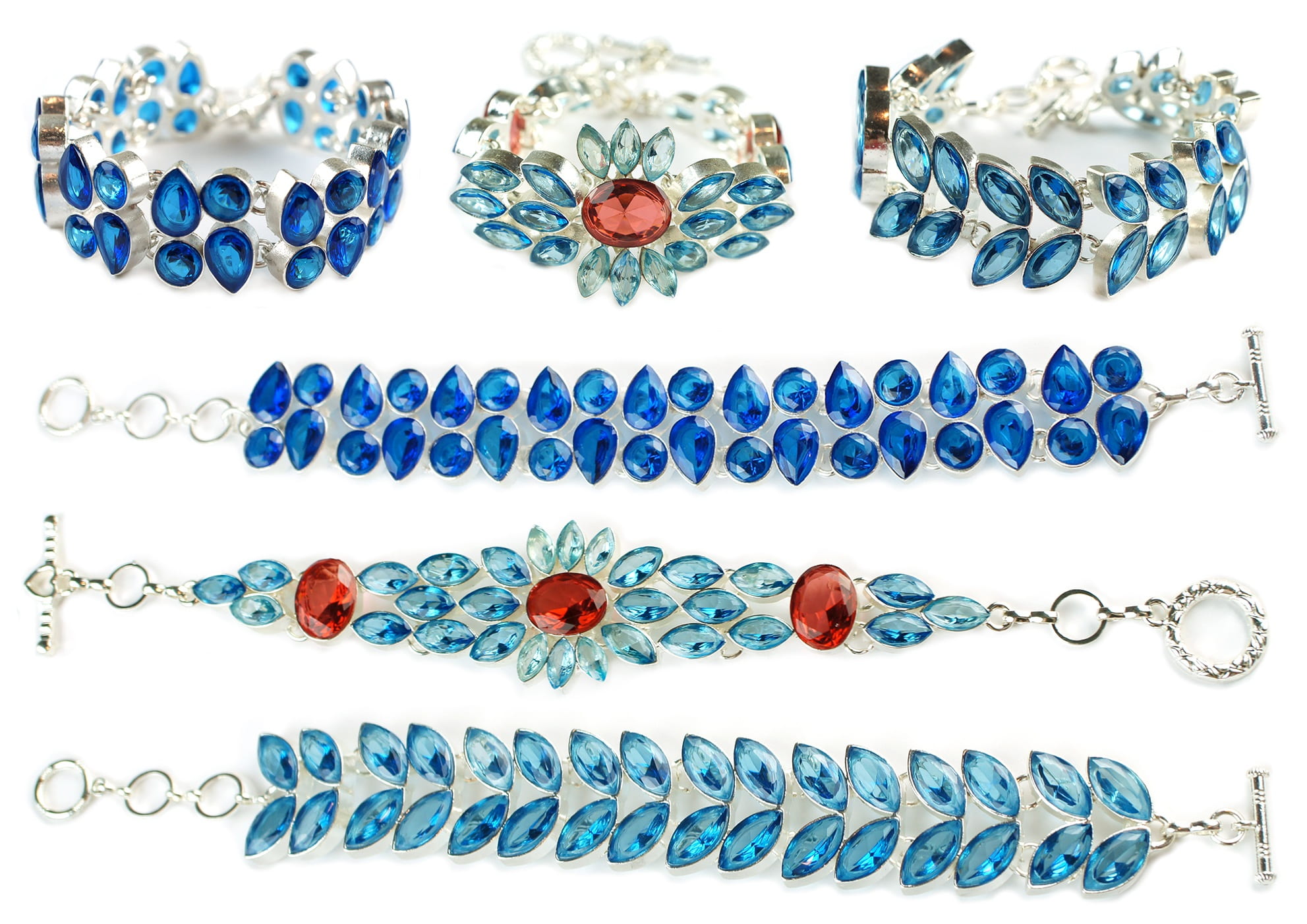 studio shot, jewelry, stones, variation, in a row, semiprecious, education, colorful, bracelets, silver, indoors, choice, beaded, nature, quartz, design, HD Wallpaper