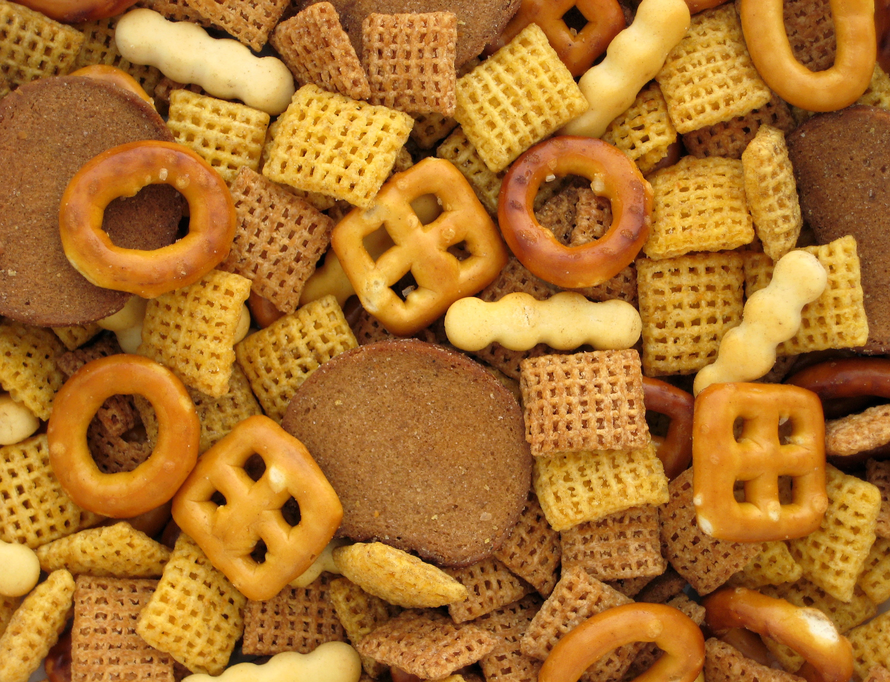 tasty, chex, brown, baked, snack, freshness, pile, treat, mix, crunchy, dessert, large group of objects, backgrounds, close-up, pastry, no people, choice, HD Wallpaper