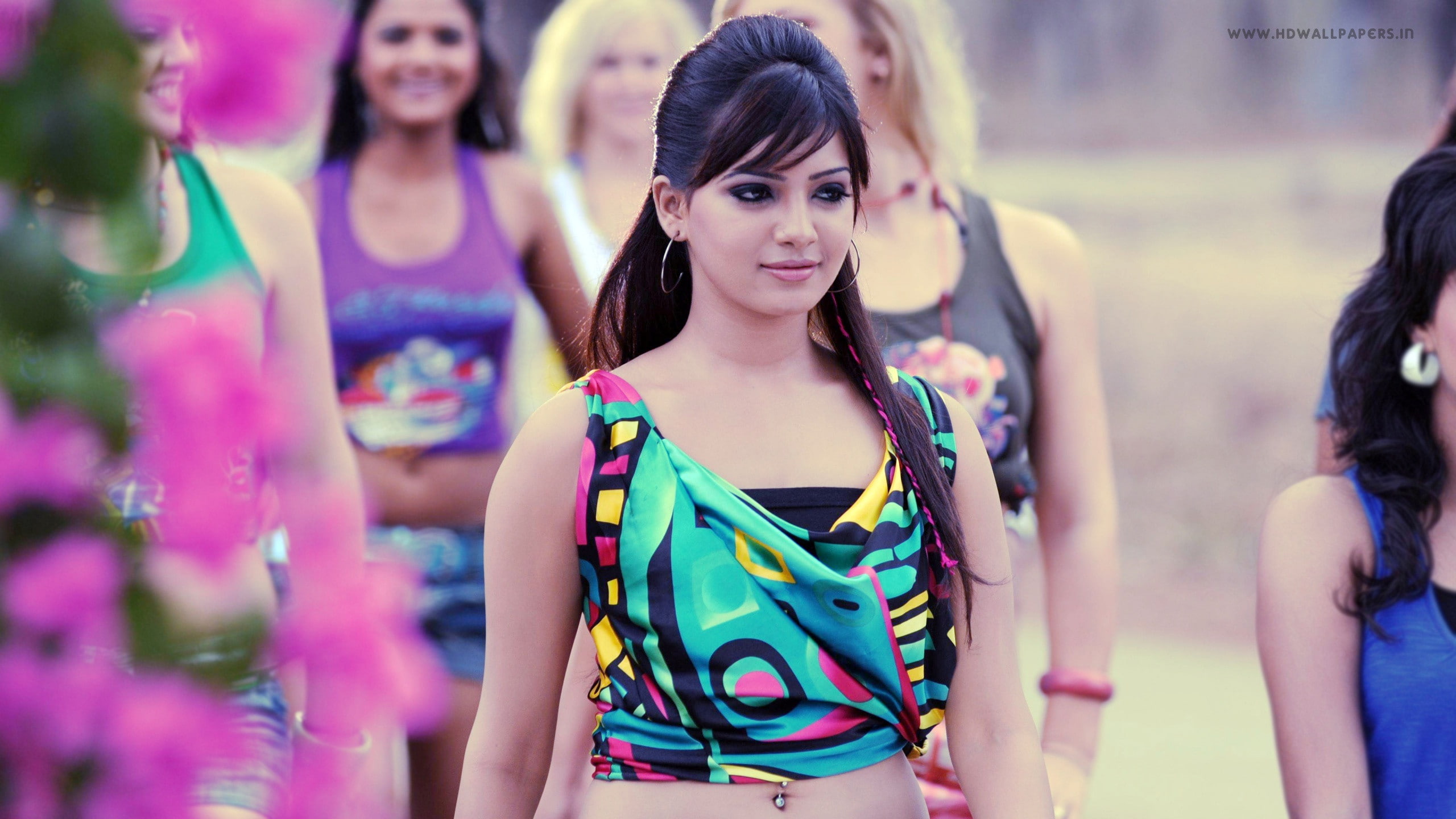 2K, samantha, prabhu, girls, 2560x1440, HD Wallpaper