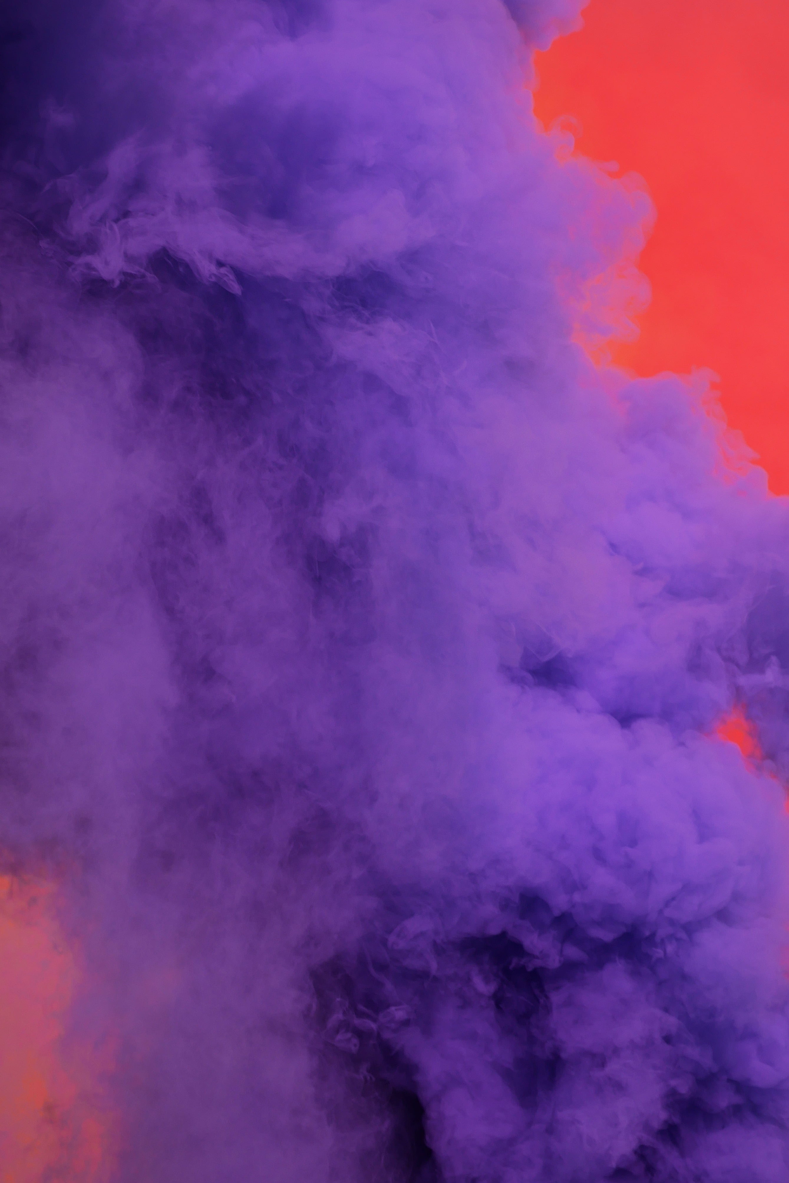 smoke - physical structure, environment, backgrounds, blue, vibrant Color, sky, red, fantasy, pink Color, tranquility, surreal, textured Effect, 4K, purple, Phone HD Wallpaper