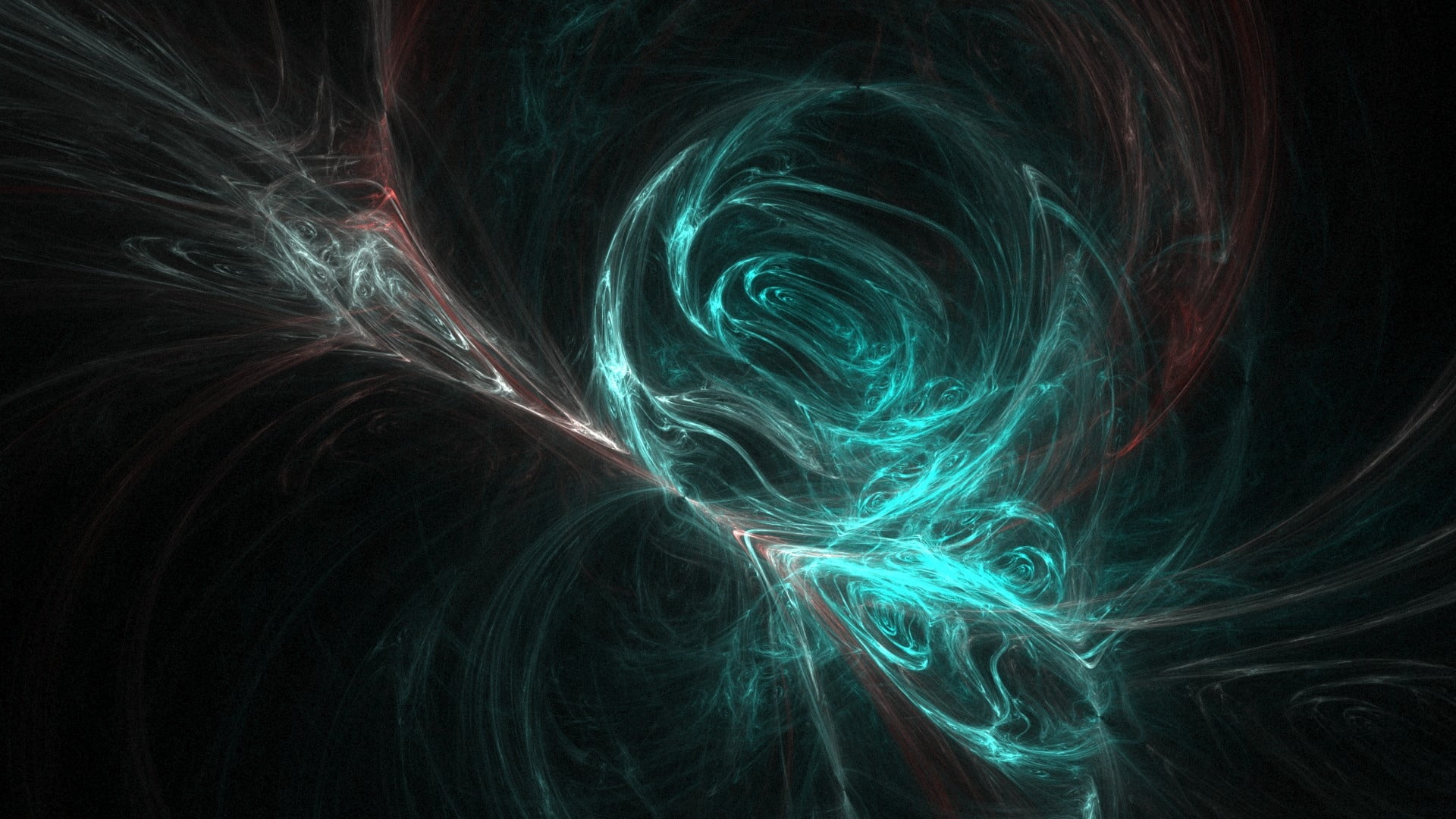 green color, black background, surreal, geometric shape, Pattern, fantasy, 1080P, long exposure, shroud, mystery, glowing, creativity, spiral, HD Wallpaper