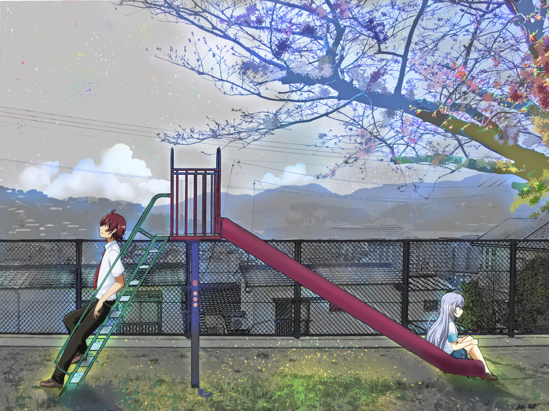1080P, Iroduku: The World in Colors, Hitomi Tsukishiro, Yuito Aoi, Anime, HD Wallpaper