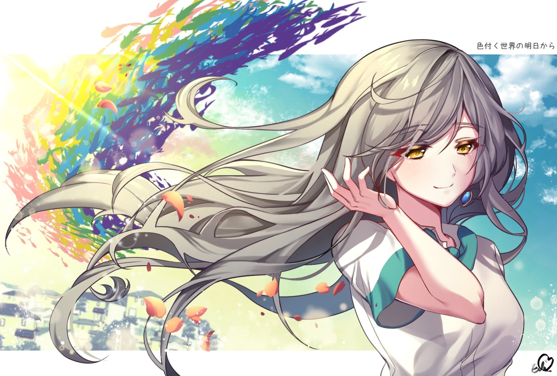Anime, Iroduku: The World in Colors, 1080P, Hitomi Tsukishiro, HD Wallpaper