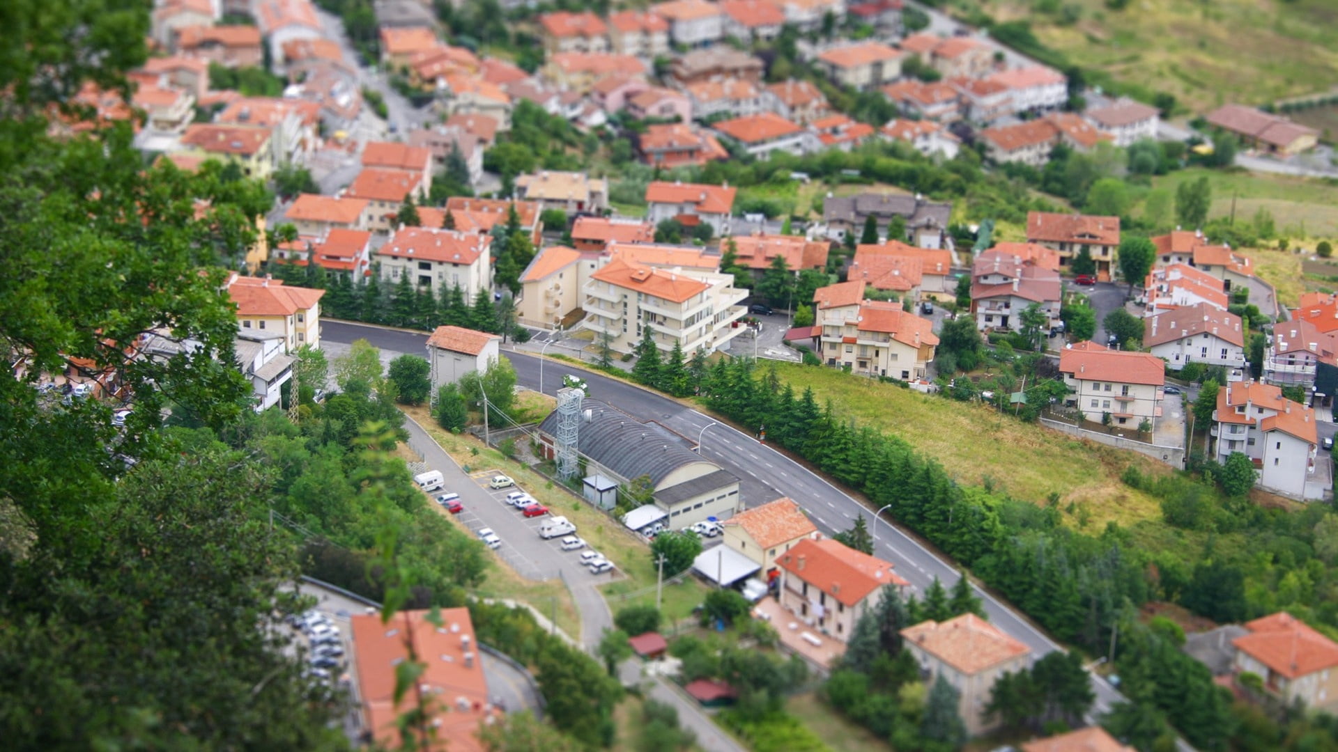 white, transportation, church, urban Scene, panoramic, street, day, summer, nature, old, roofs, cityscape, building, town, travel, community, no people, HD Wallpaper