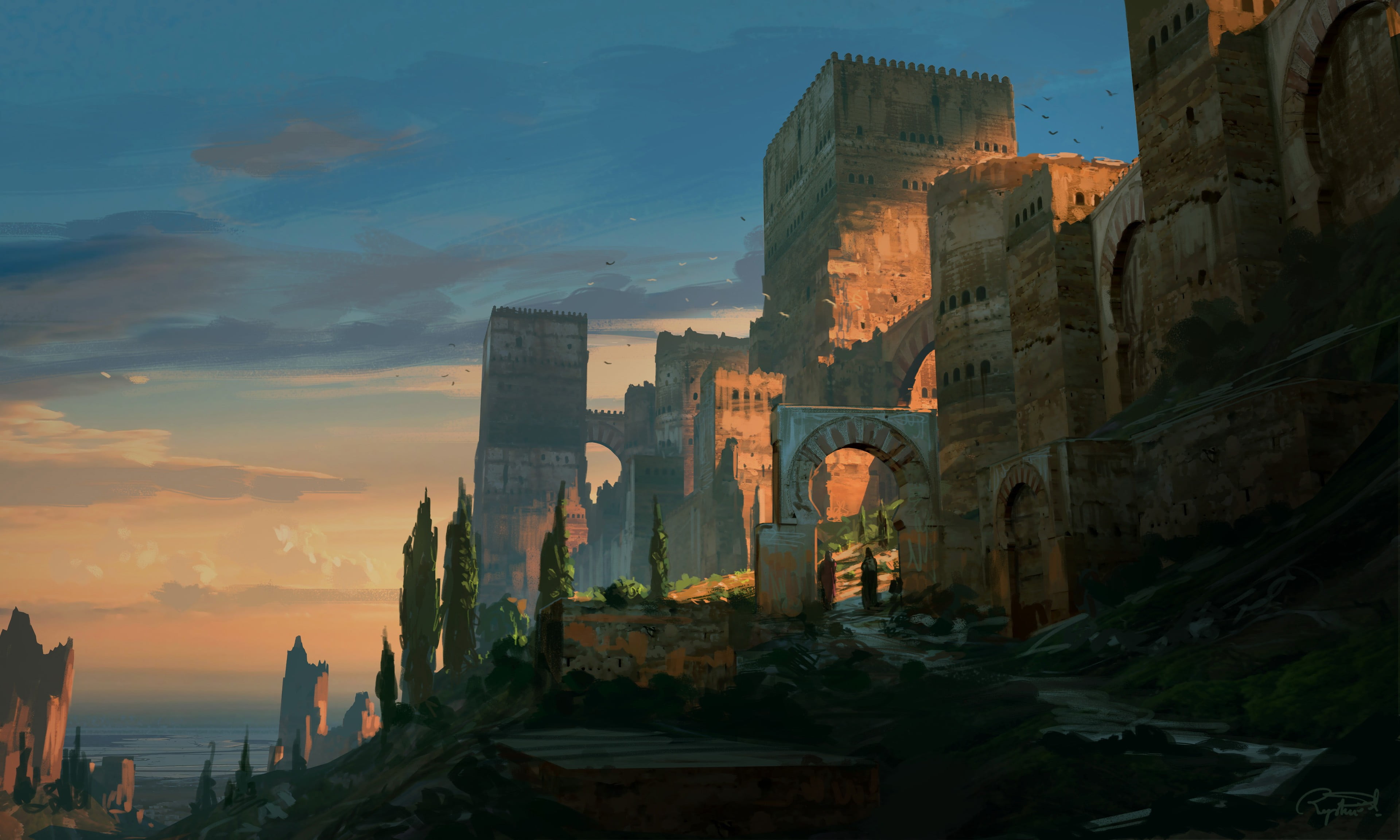 landscape, 4K, Raphael Lacoste, HD Wallpaper