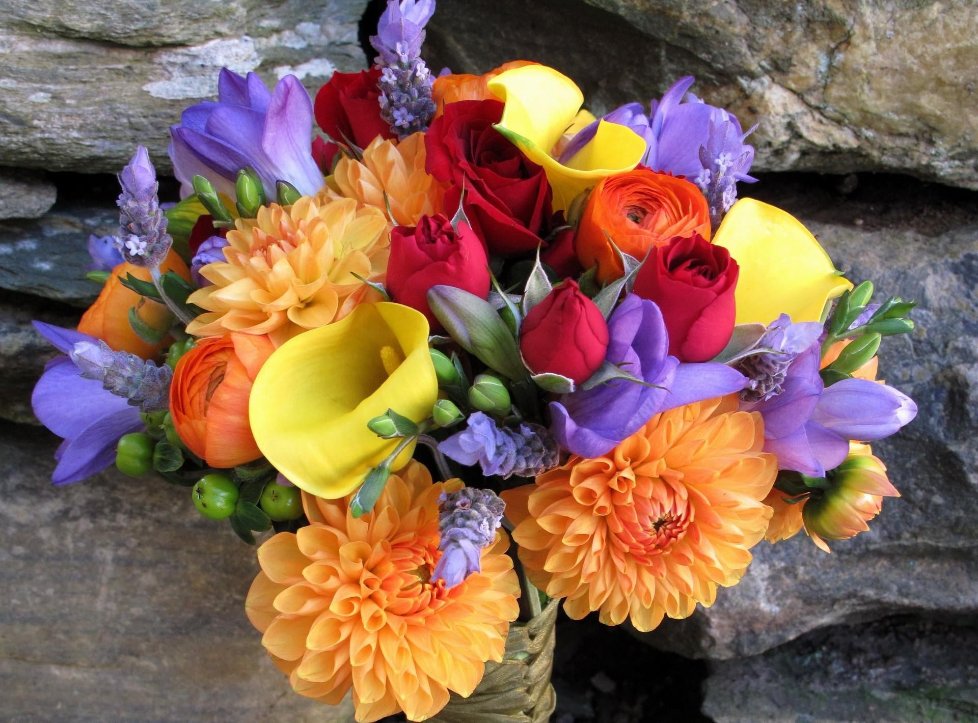 beauty In Nature, leaf, flower arrangement, cut Flowers, summer, assorted, vulnerability, pink Color, yellow, inflorescence, no people, bunch of flowers, HD Wallpaper