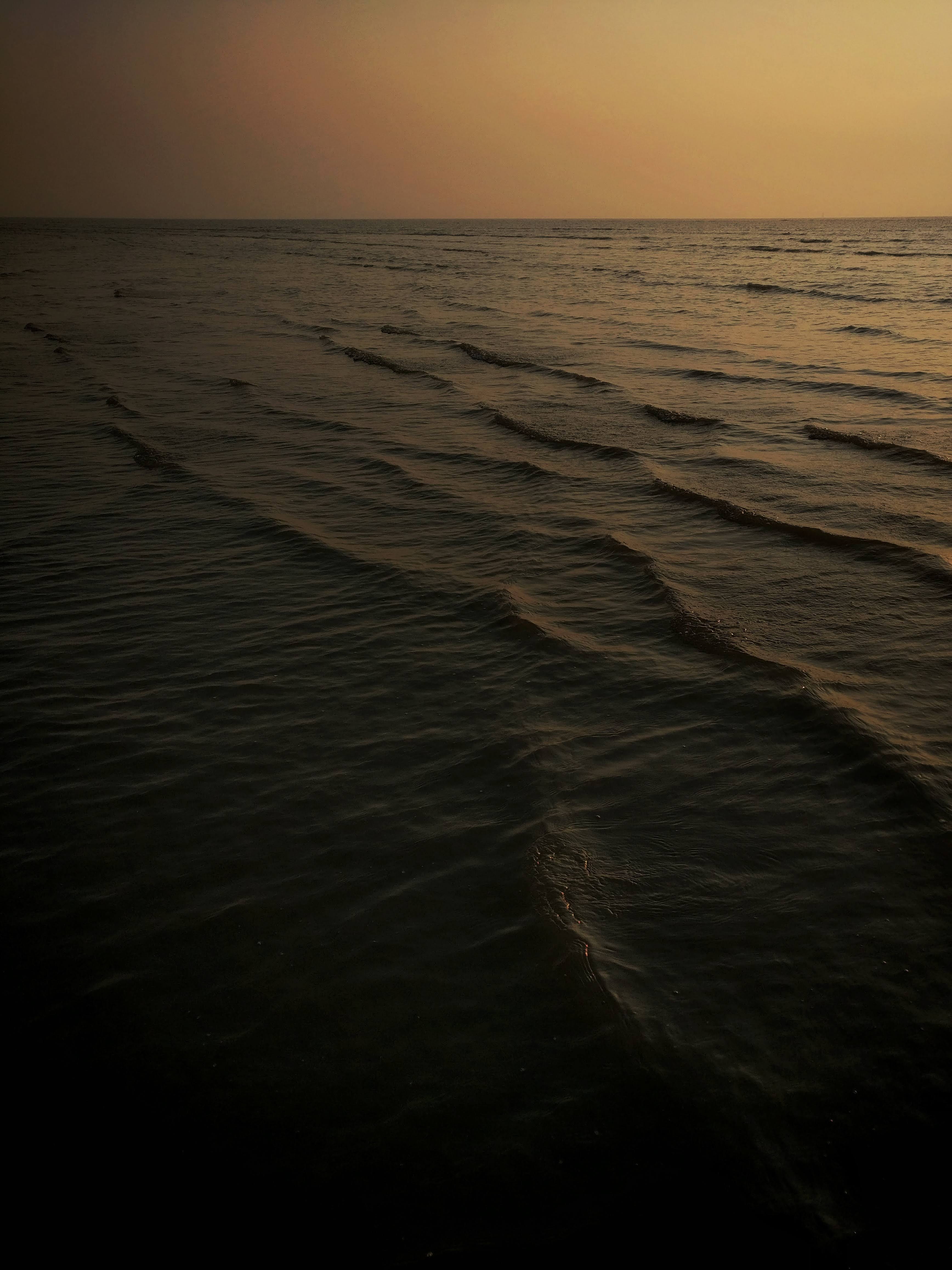 nature, sharp, calm, beauty in nature, contemplation, beautiful, dusk, chill, sky, no people, wet, akshi, beach, tides, idyllic, india, tranquility, motion, Phone HD Wallpaper