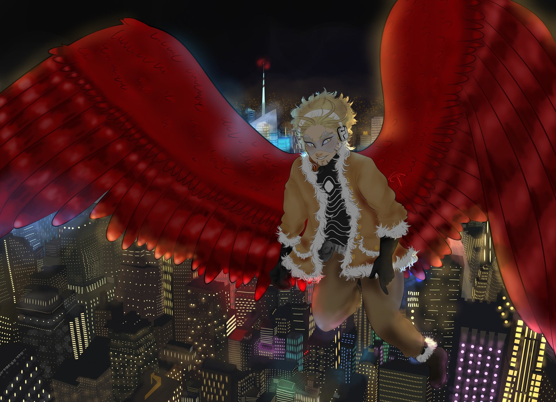 Anime, 1080P, My Hero Academia, Hawks (Boku No Hero Academia), HD Wallpaper